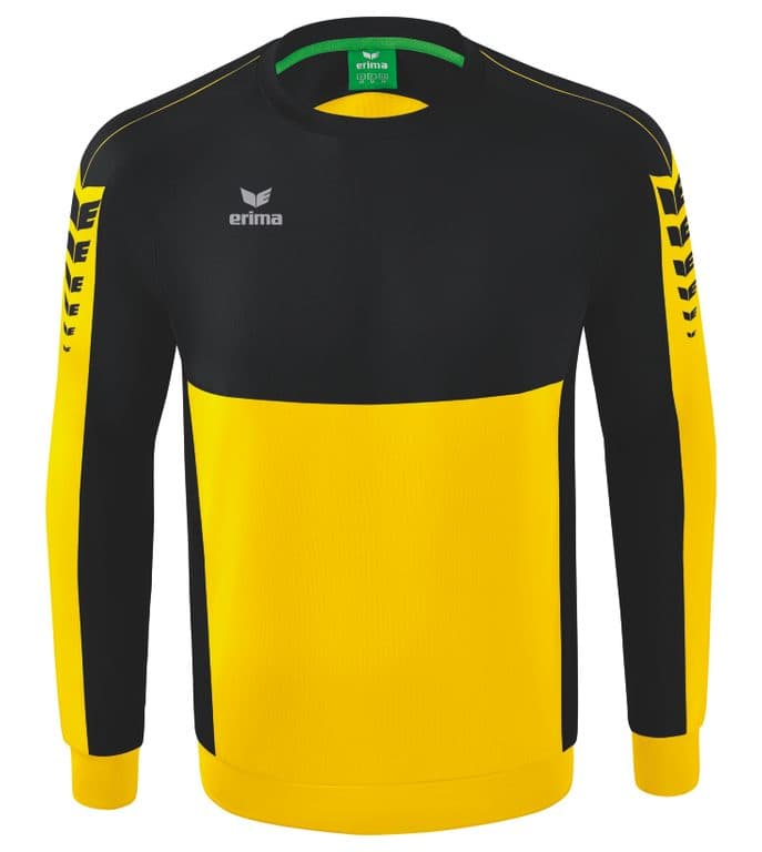 Sweat-shirt SIX WINGS coloris Jaune / Noir