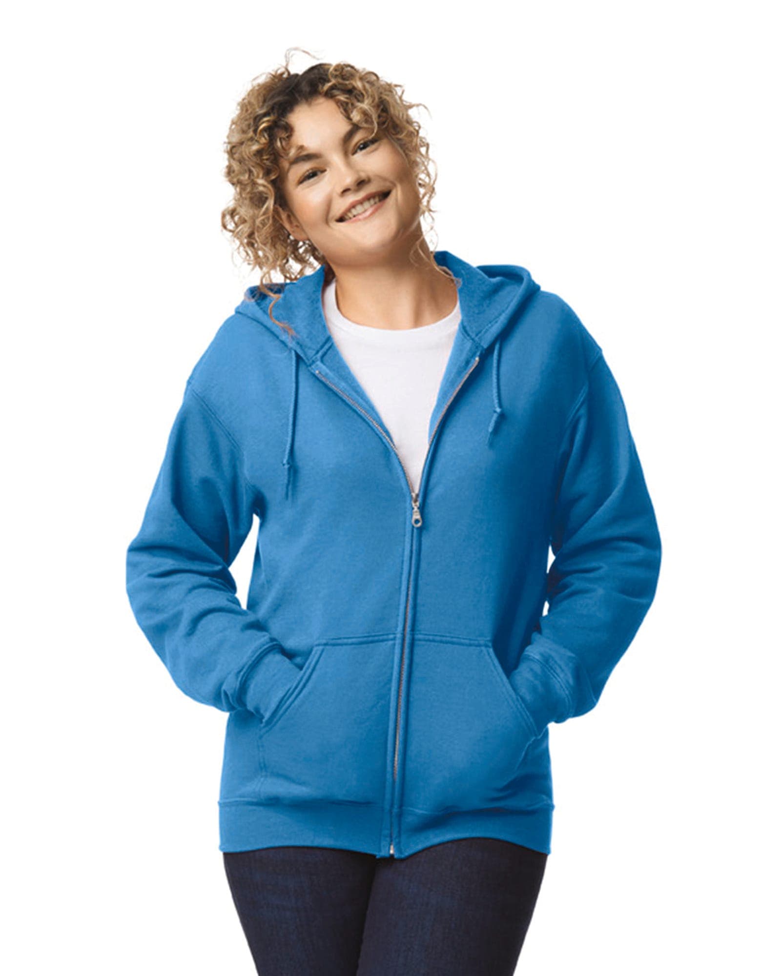 Sweat-shirt homme zippé capuche Heavy Blend™ en situation