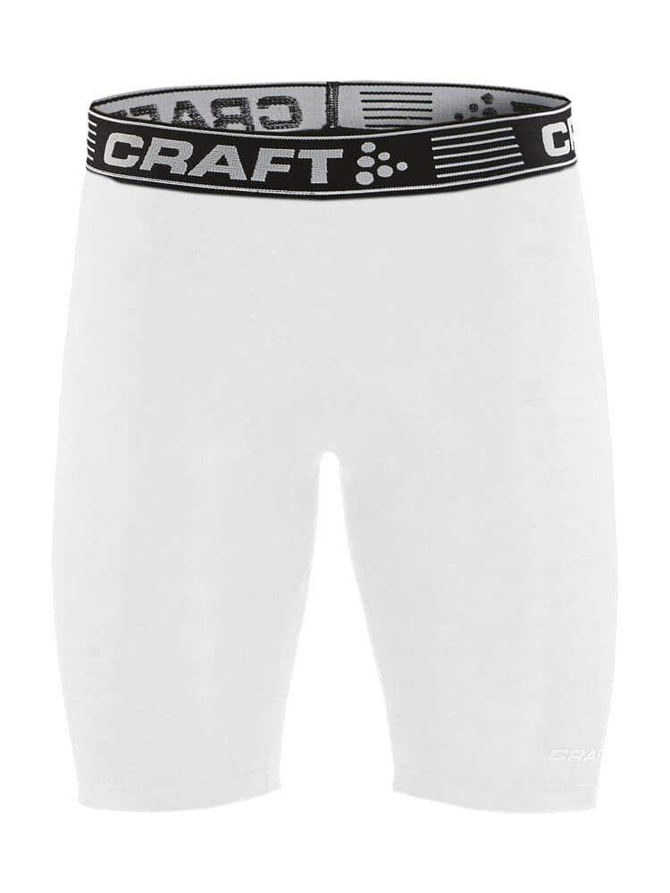 Craft Pro control compression shorts tights uni coloris Blanc