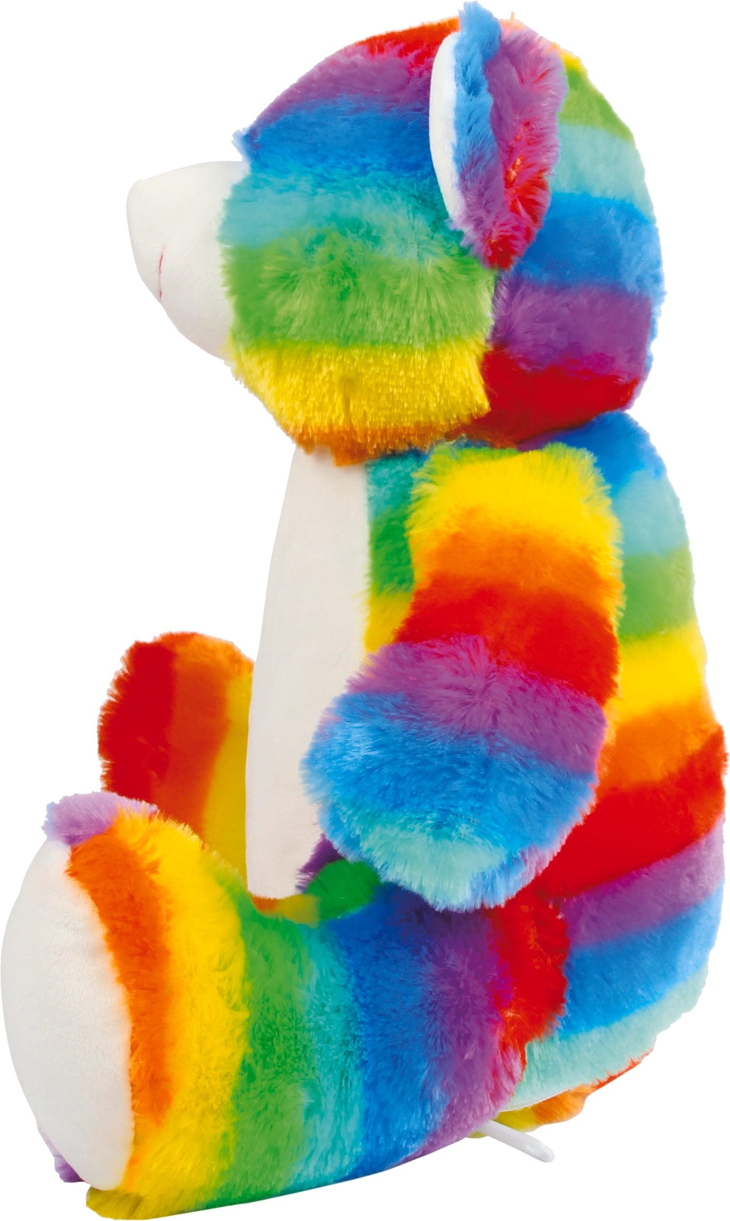 Peluche zippée Ours multicolore en situation