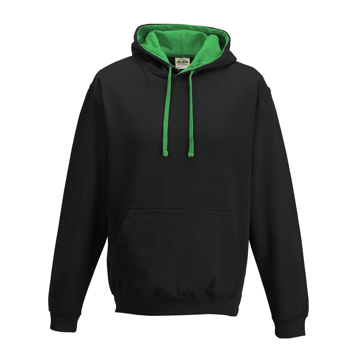 VARSITY HOODIE coloris Noir jais / Vert kelly
