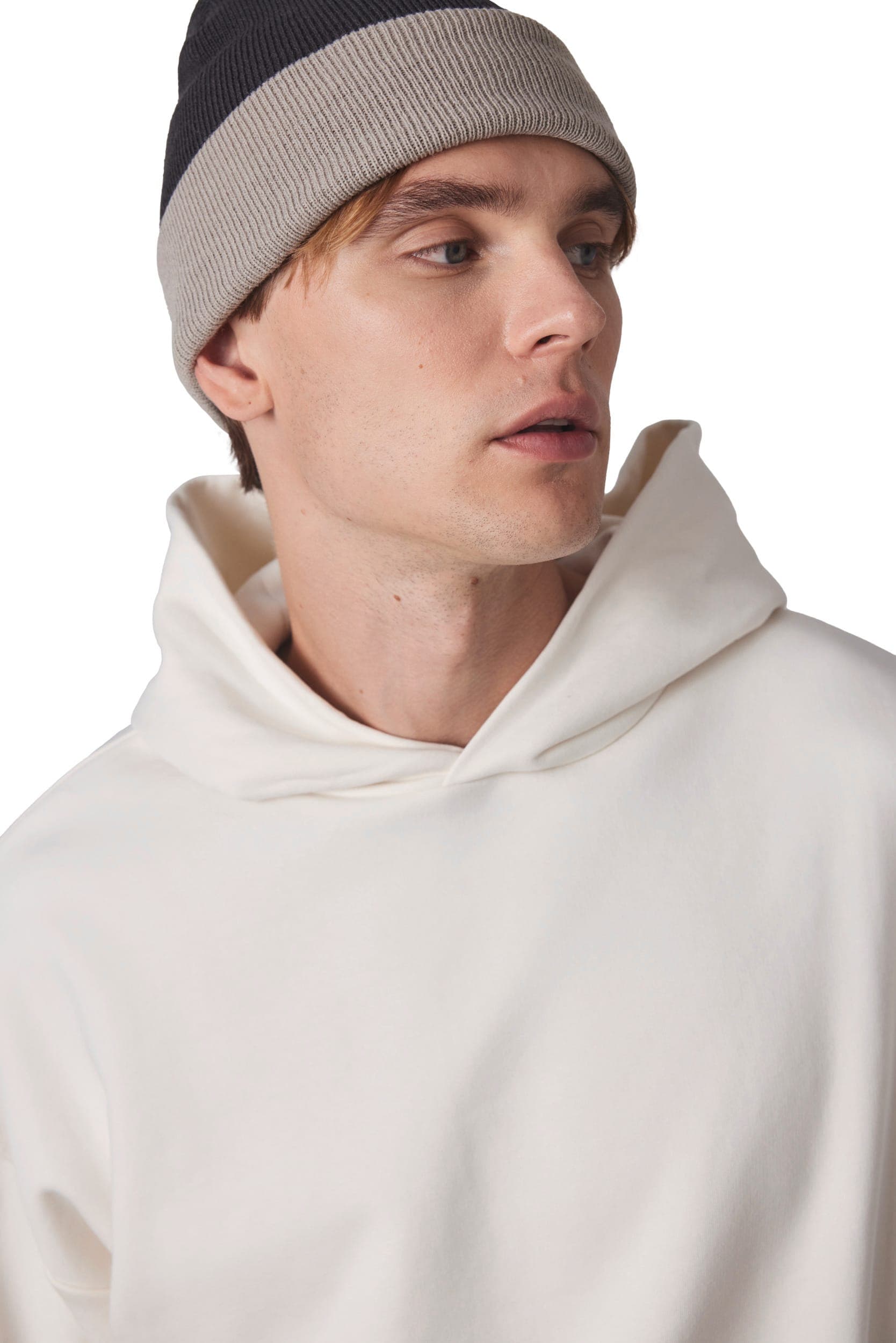 Bonnet bicolore avec revers