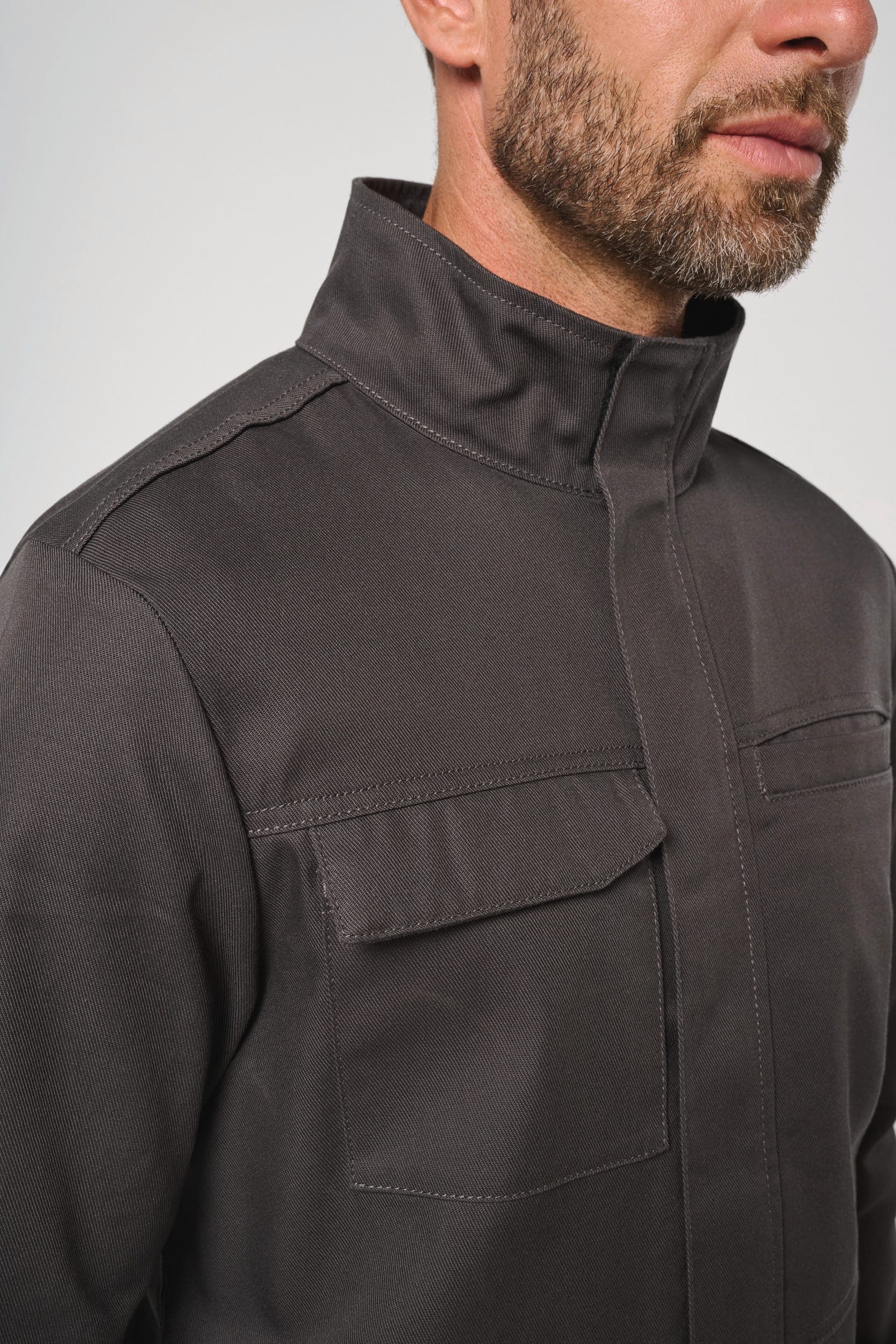 Veste de travail sans métal unisexe en situation