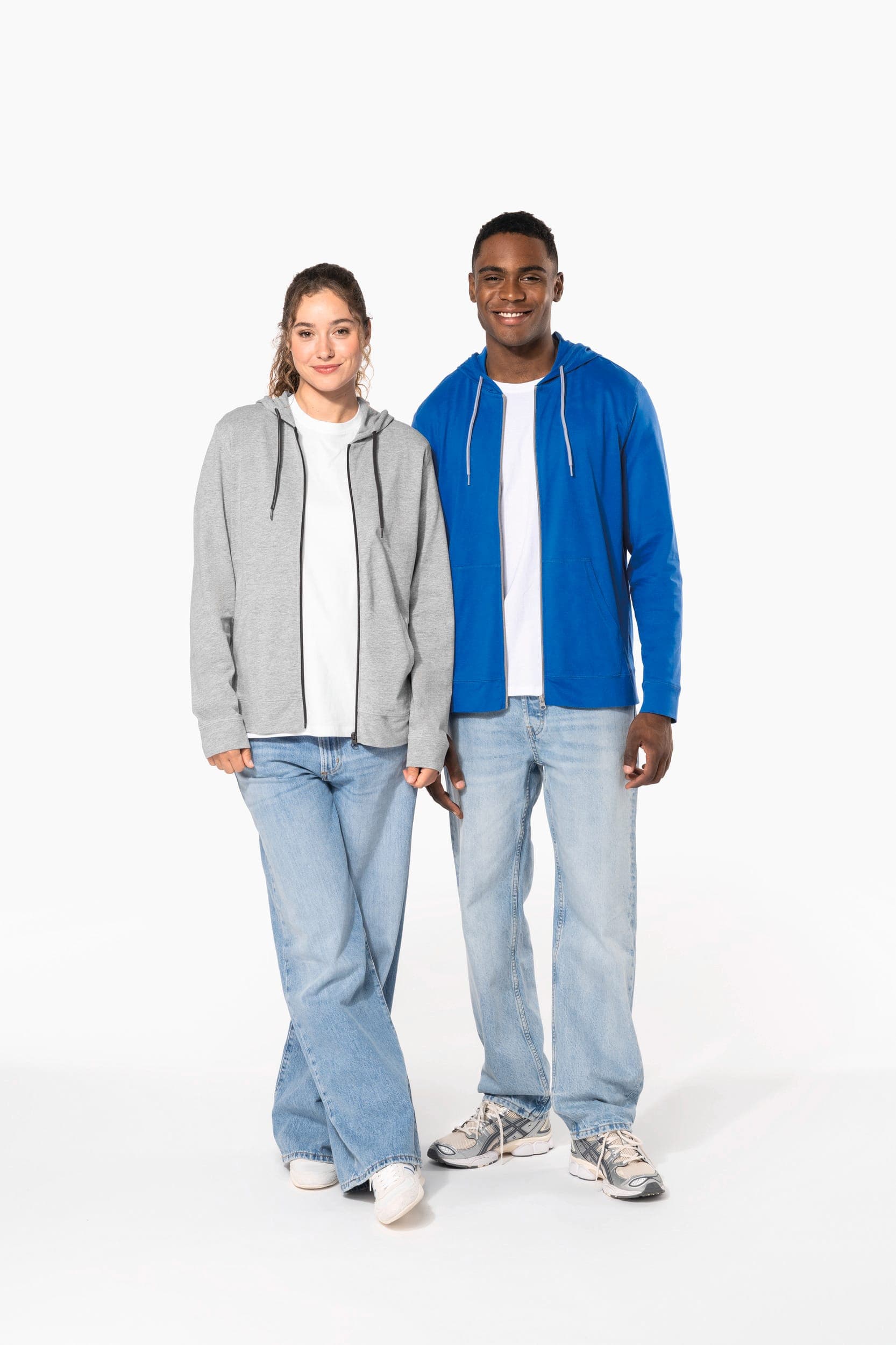 Veste coton légère à capuche en situation