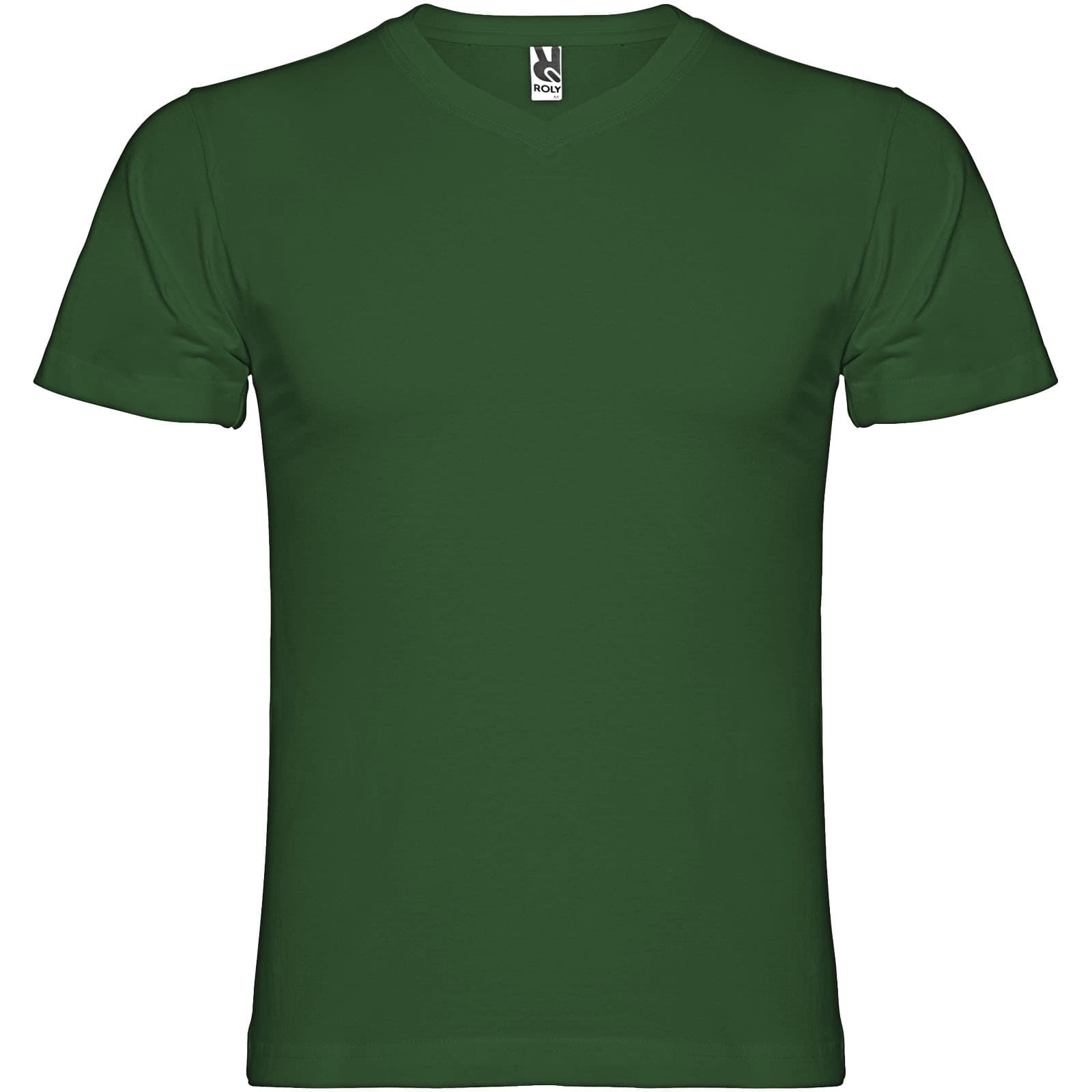 T-shirt de 155 g/m² Samoyedo à col en V et manches courtes pour homme coloris Vert bouteille