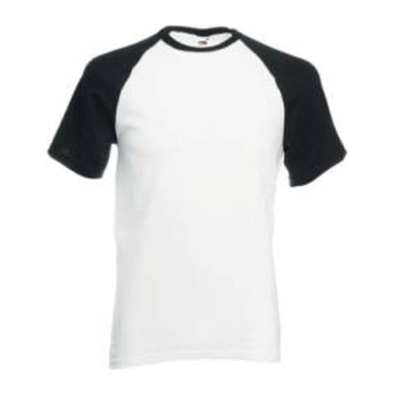 VALUEWEIGHT SHORT SLEEVE BASEBALL T coloris Blanc / Noir