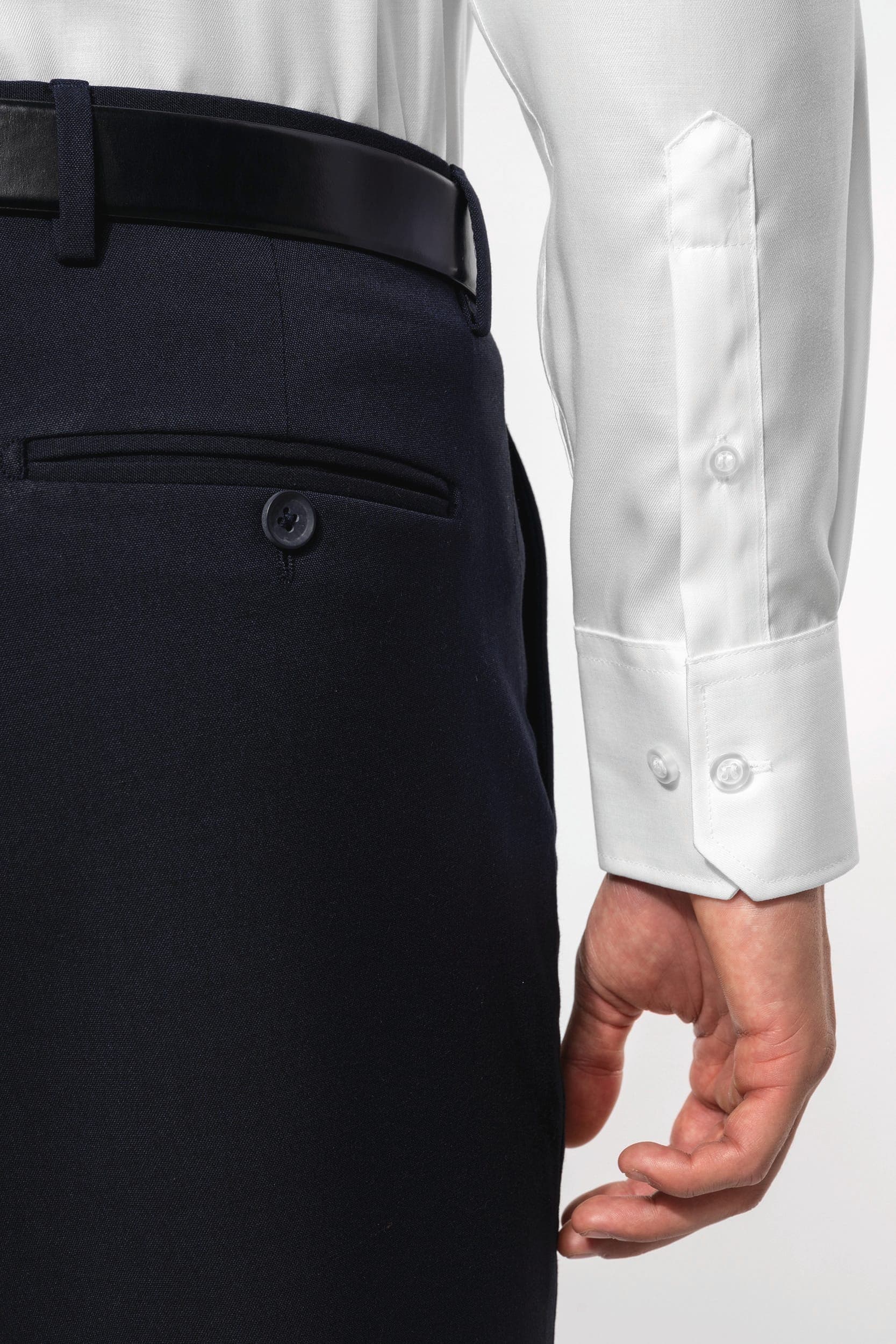 Chemise manches longues sans repassage en situation
