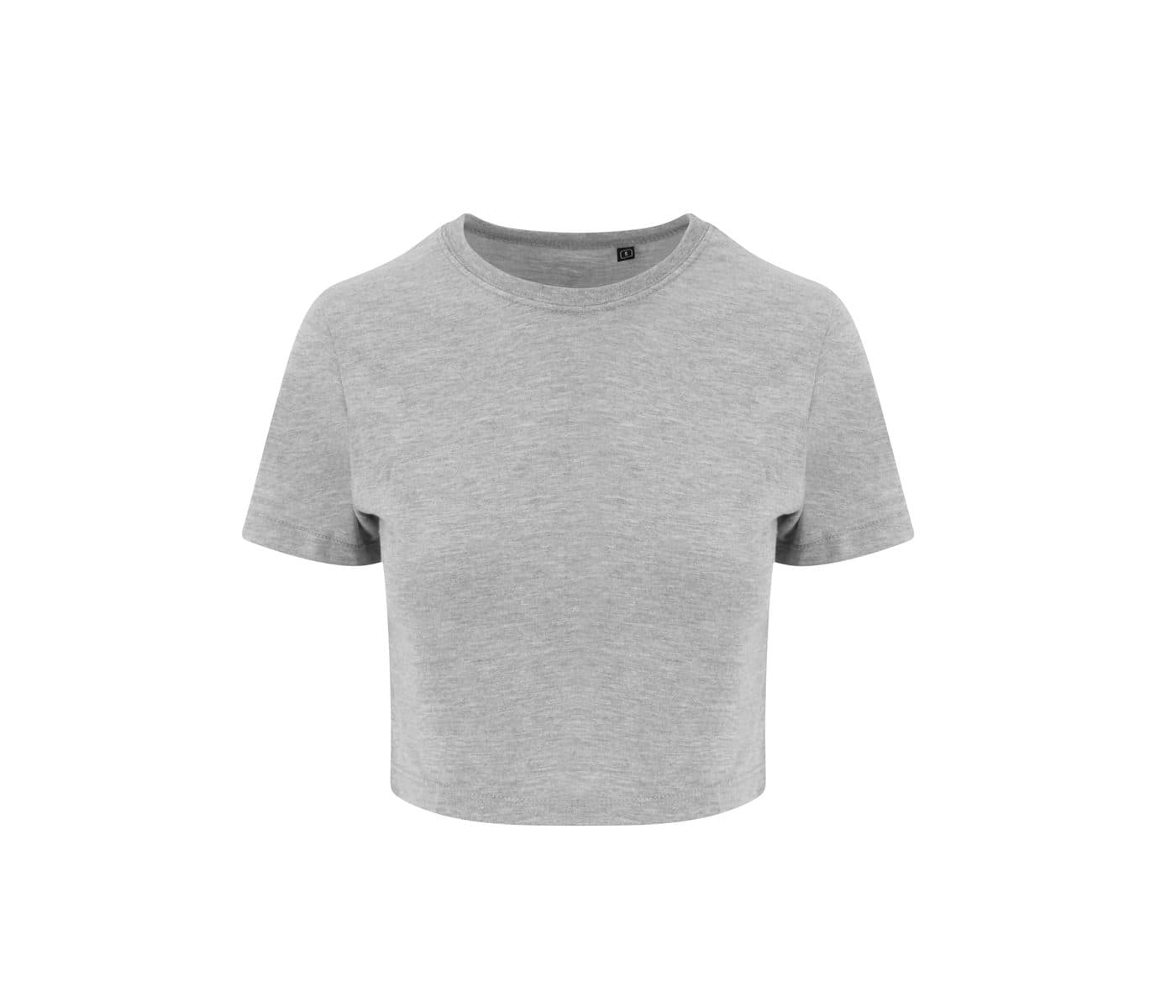WOMEN' S TRI-BLEND CROPPED T coloris Gris chiné