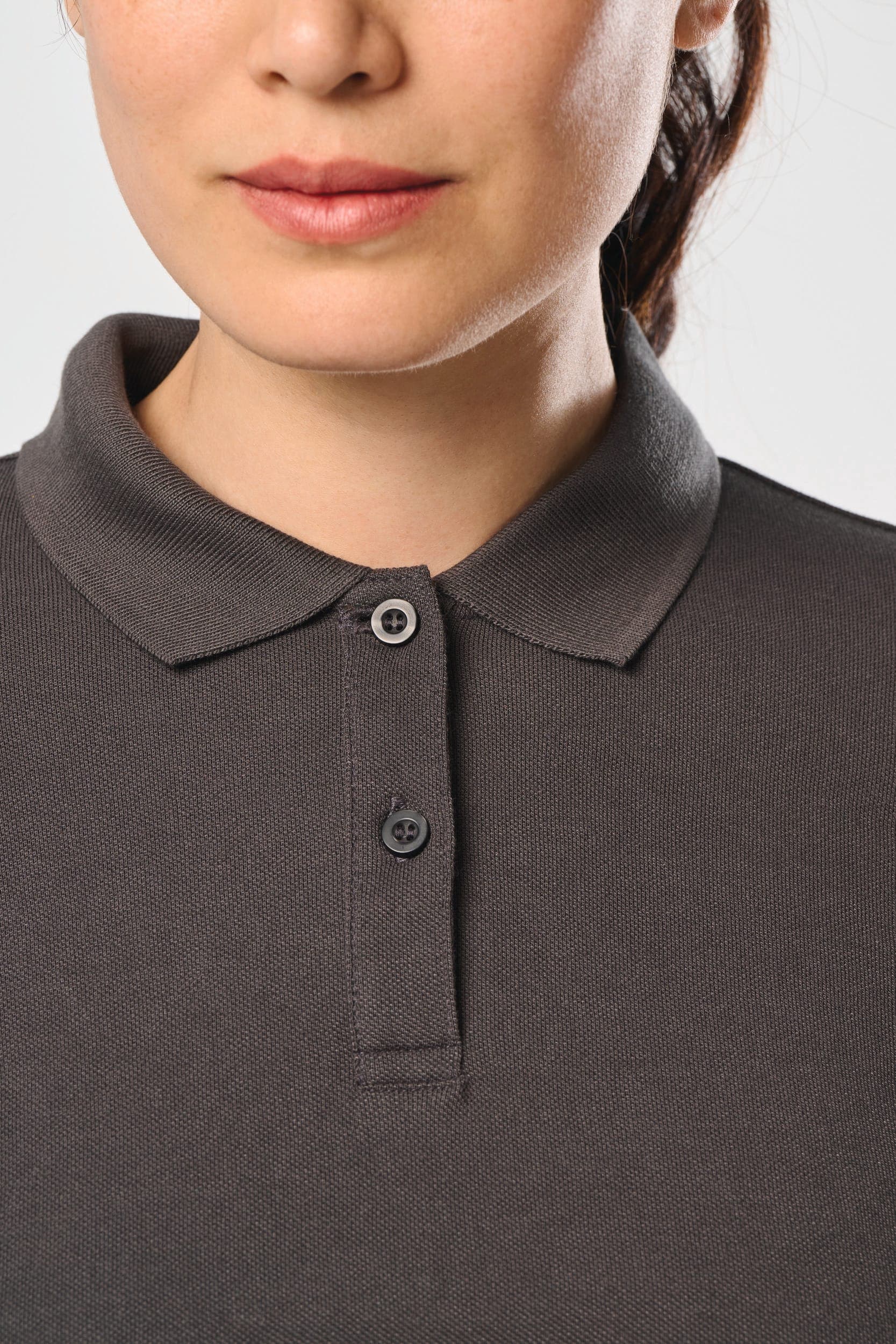 Polo manches longues femme en situation