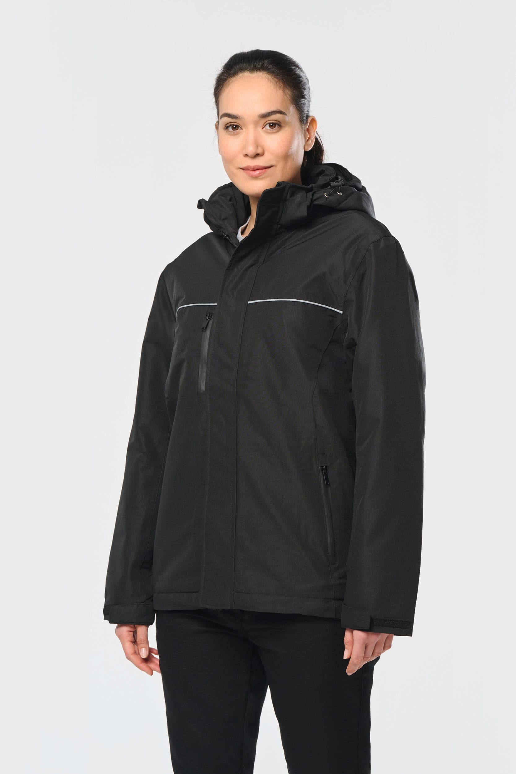 Parka performance à capuche unisexe en situation