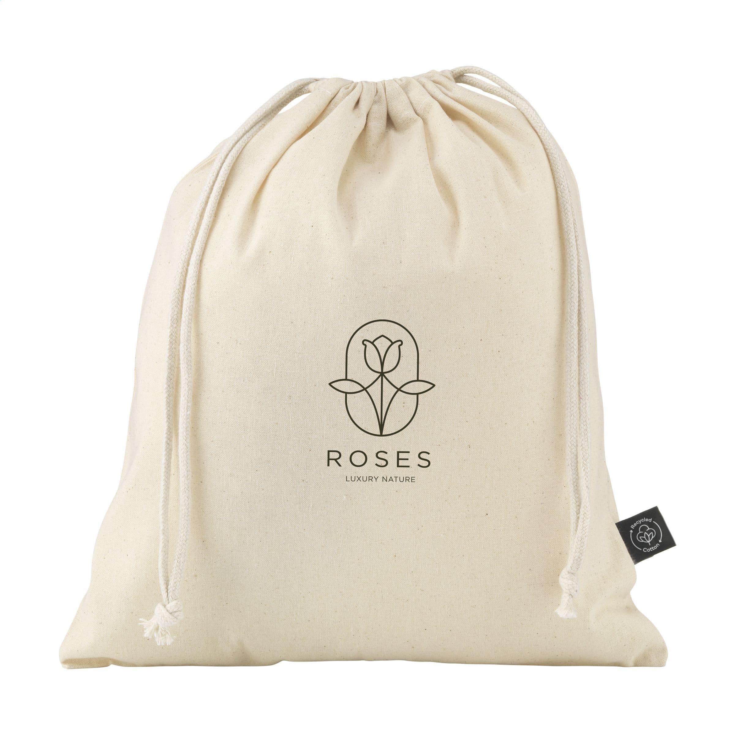 Pochette cadeau naturelle coton GRS recyclé (150 g/m²) M