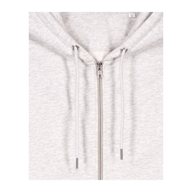 Cultivator 2.0 unisex zip-thru hoodie  coloris Gris chiné froid