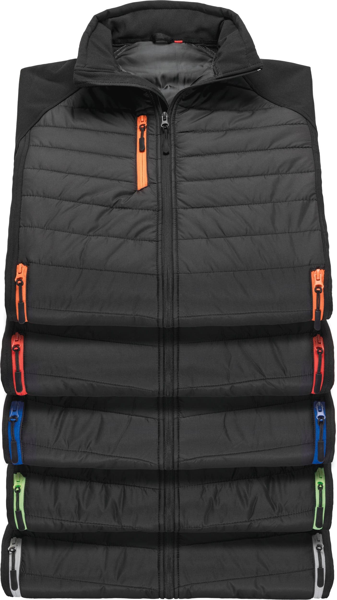 Veste softshell rembourrée black compass recyclée en situation