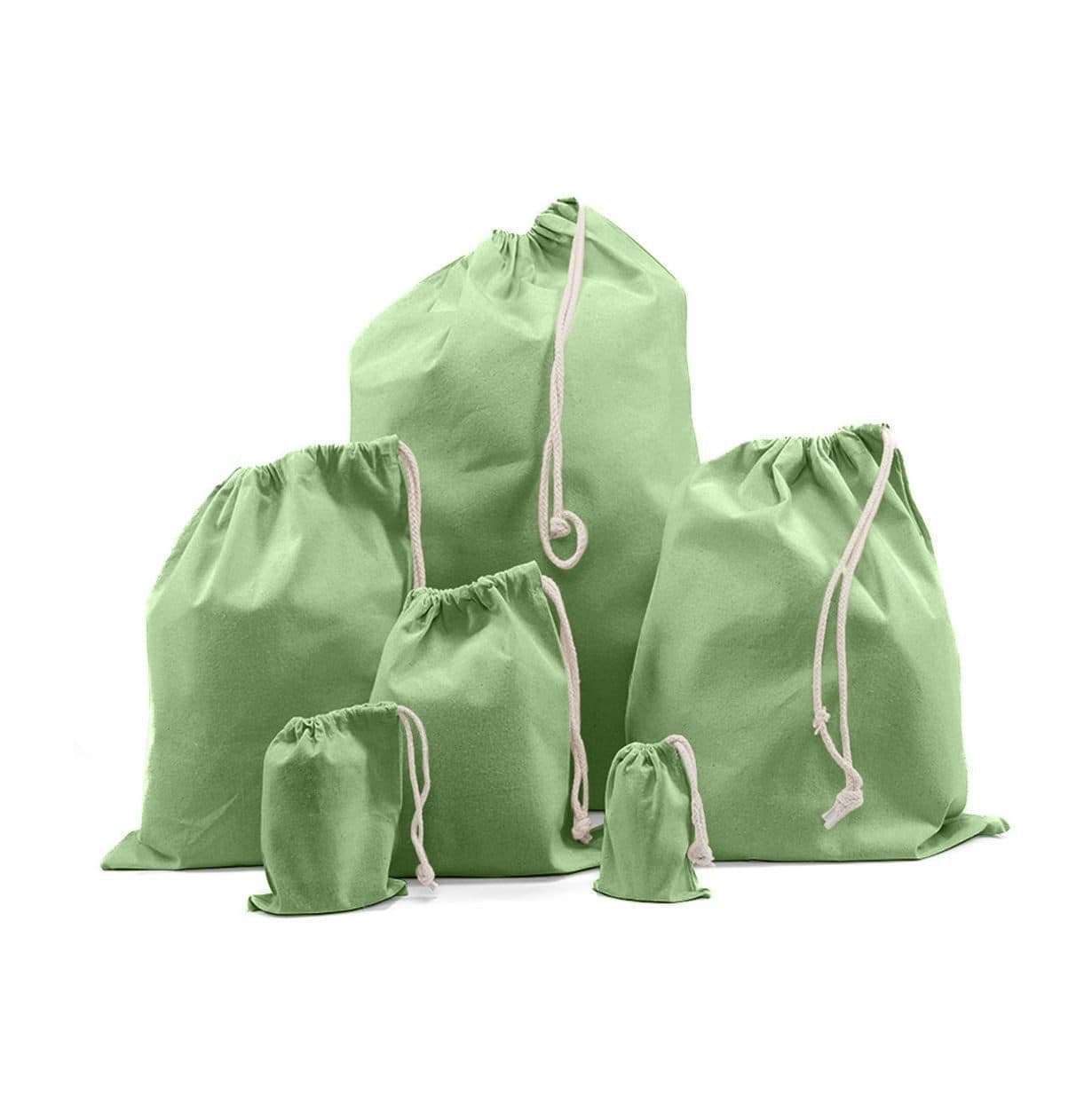 RECYCLED COTTON BAG coloris Vert citron chiné
