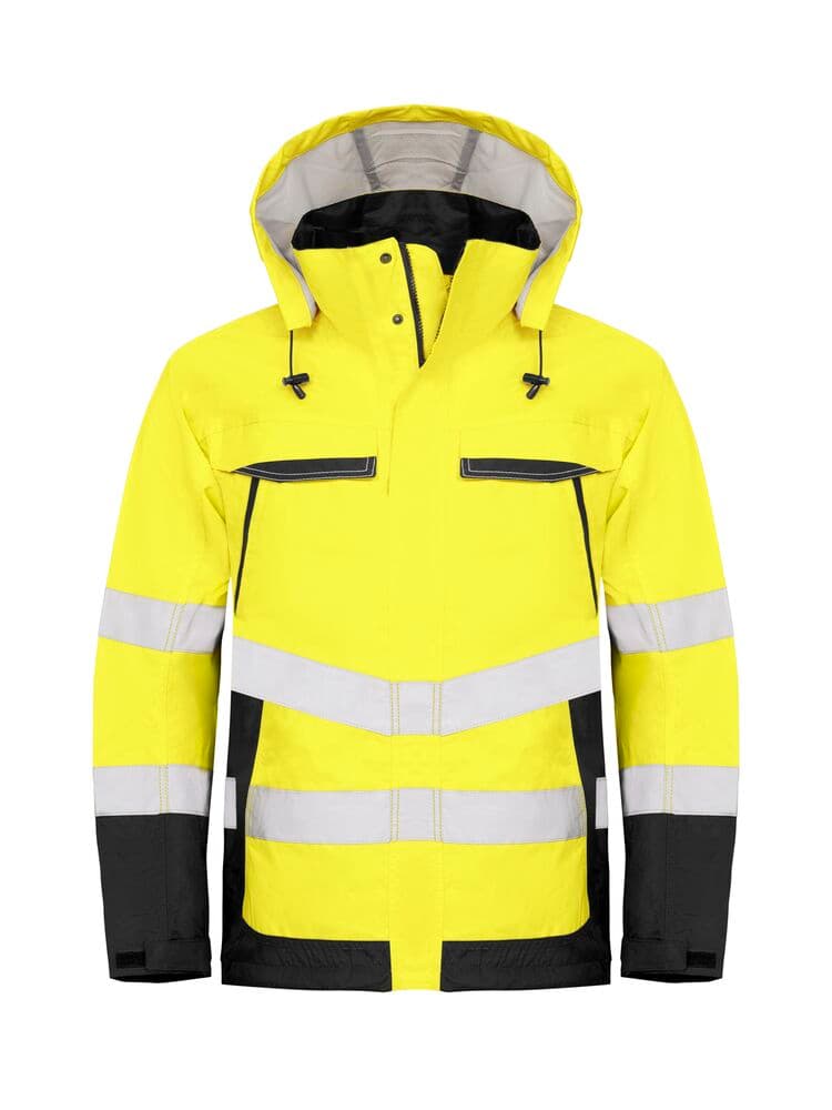 6440 IMPERMÉABLE SIGNALISATION EN ISO 20471 CLASSE 3 coloris Jaune / Noir