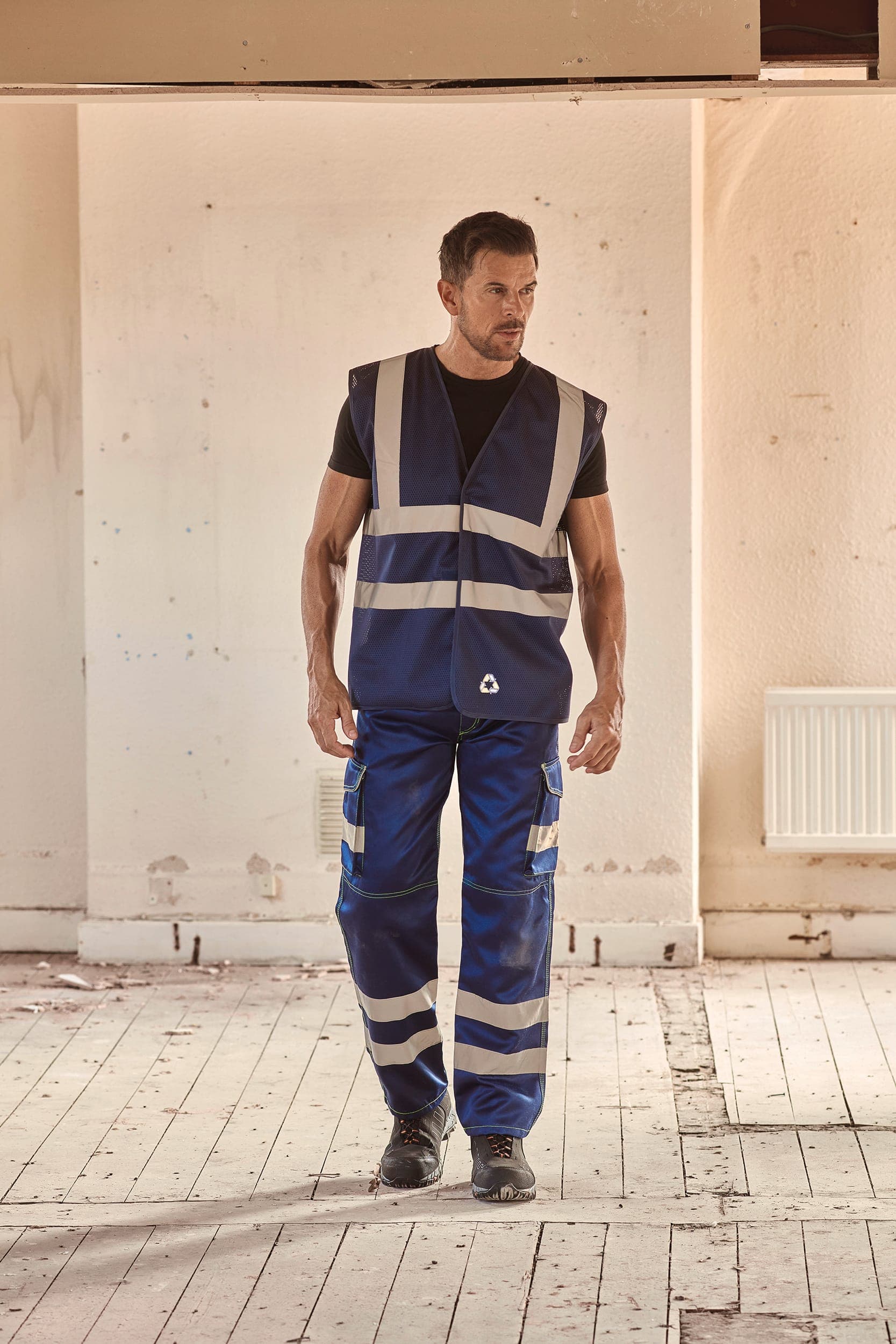 Gilet haute visibilité à maille ajourée en situation