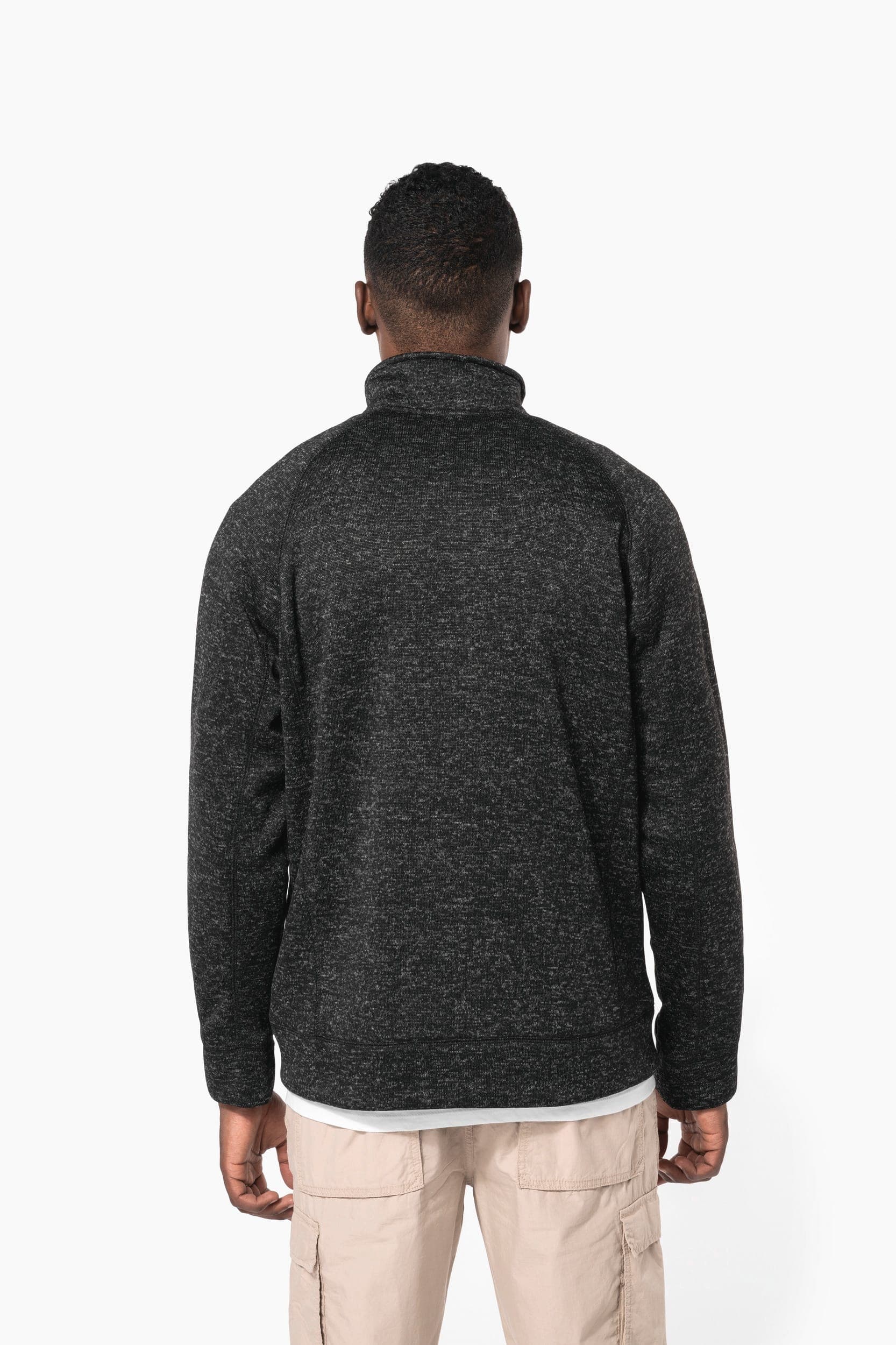 Veste zippée chinée homme en situation