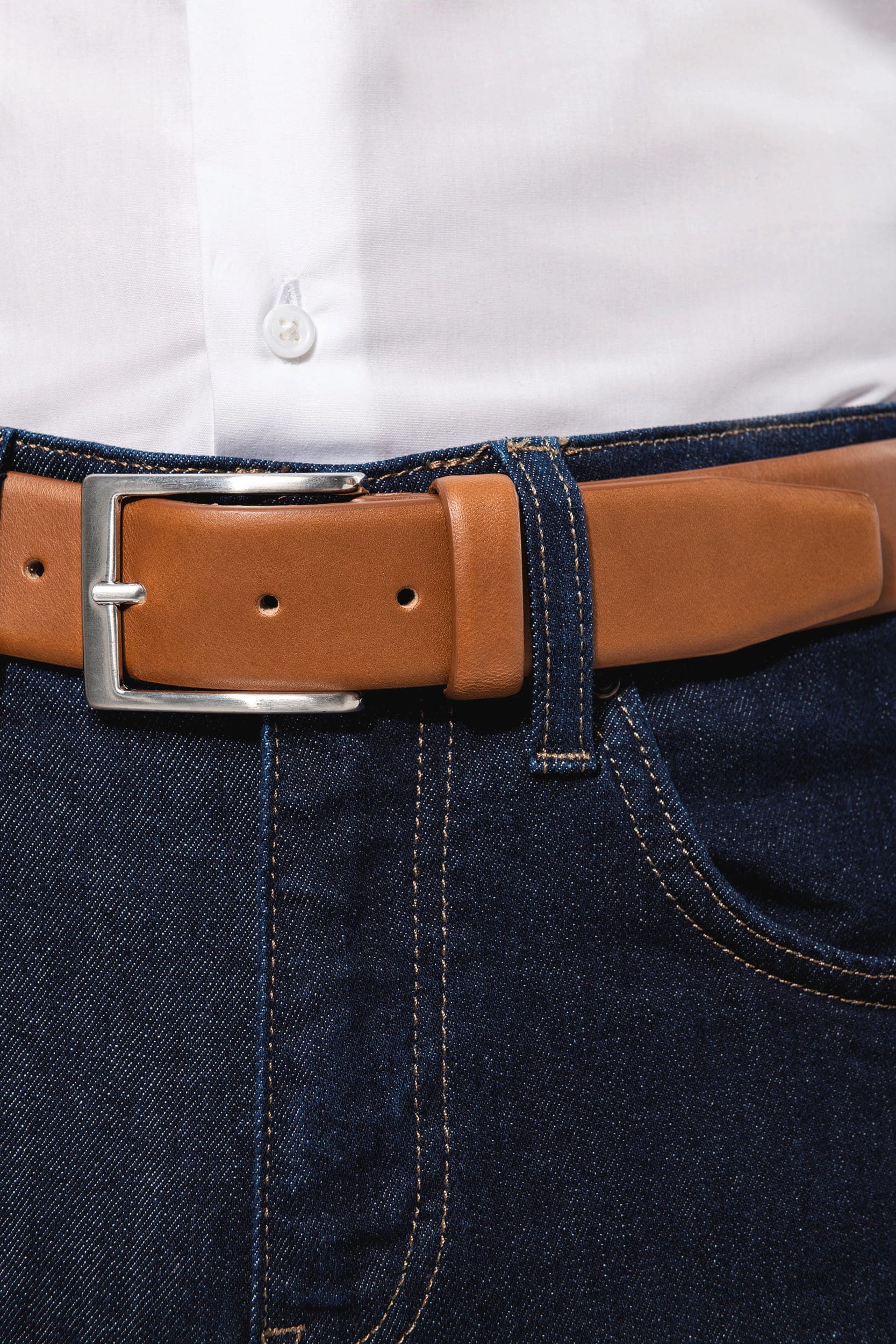 Ceinture cuir homme en situation