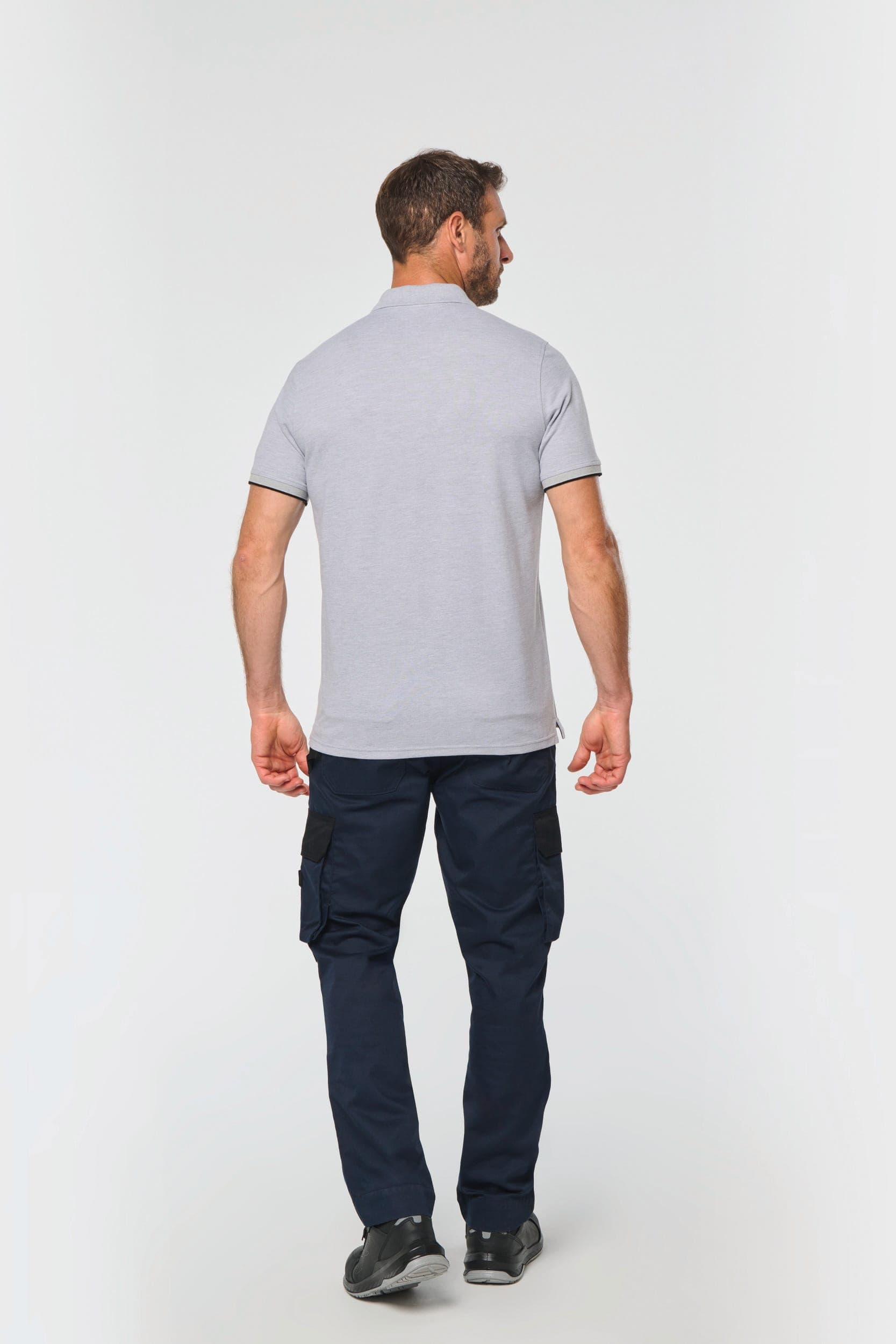Polo Day To Day contrasté manches courtes homme en situation