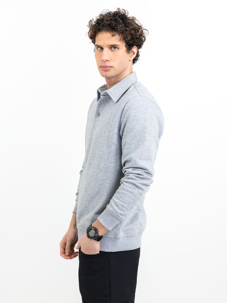 Homerun Pull Unisex coloris Gris Mélangé