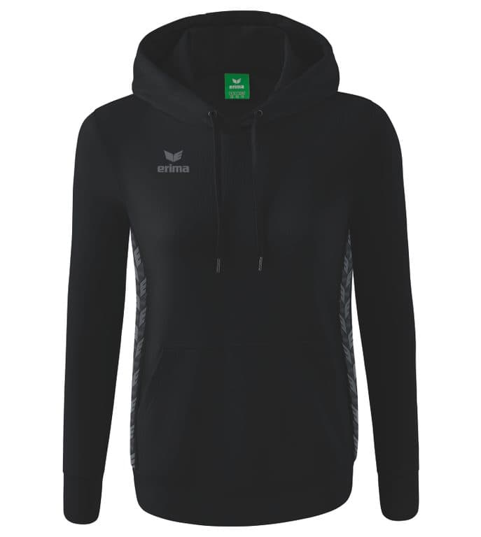 Sweat à capuche Essential Team coloris Noir / Gris ardoise