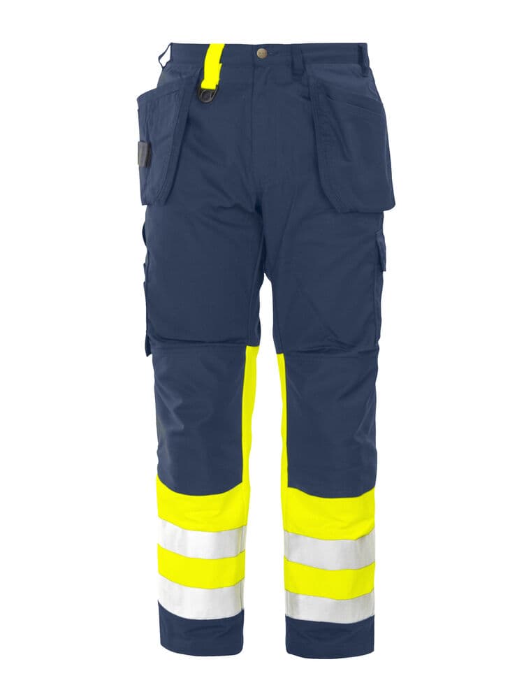 6502 PANTALON SIGNALISATION AVEC POCHES GENOUX ET POCHES JEANS EN ISO 20471 CLASSE 1