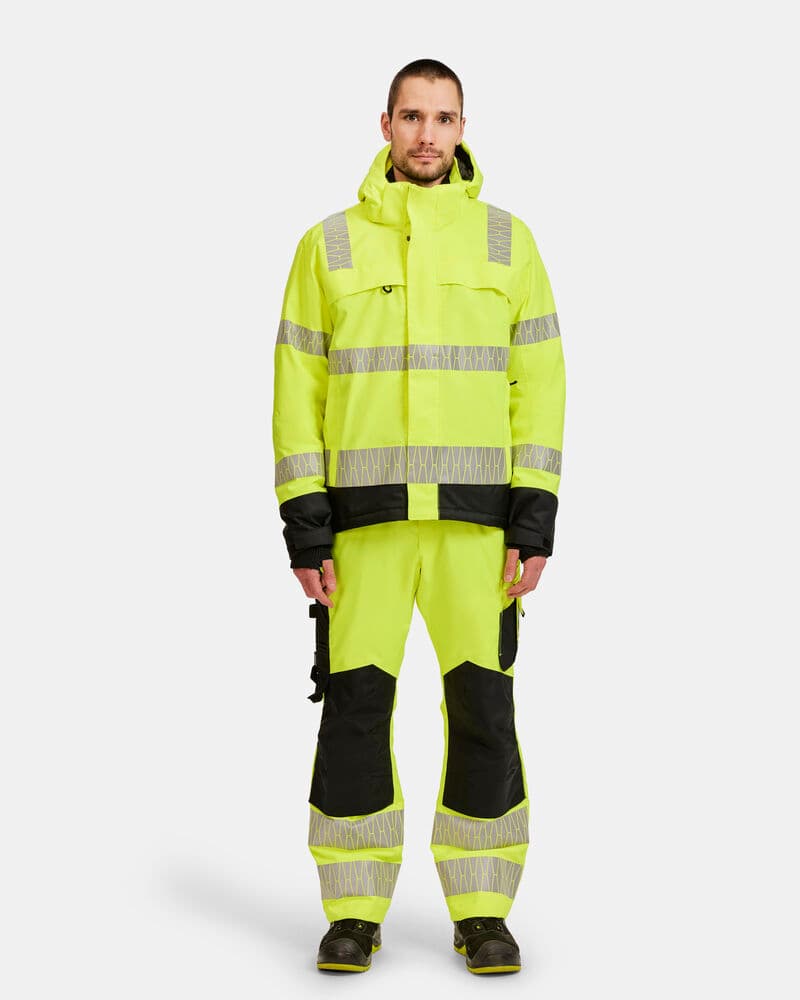 Jobman 2235 Winter Trousers Hi-Vis en situation