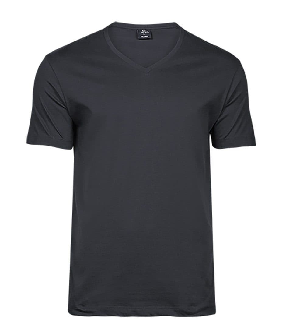 FASHION V-NECK SOF TEE coloris Gris foncé