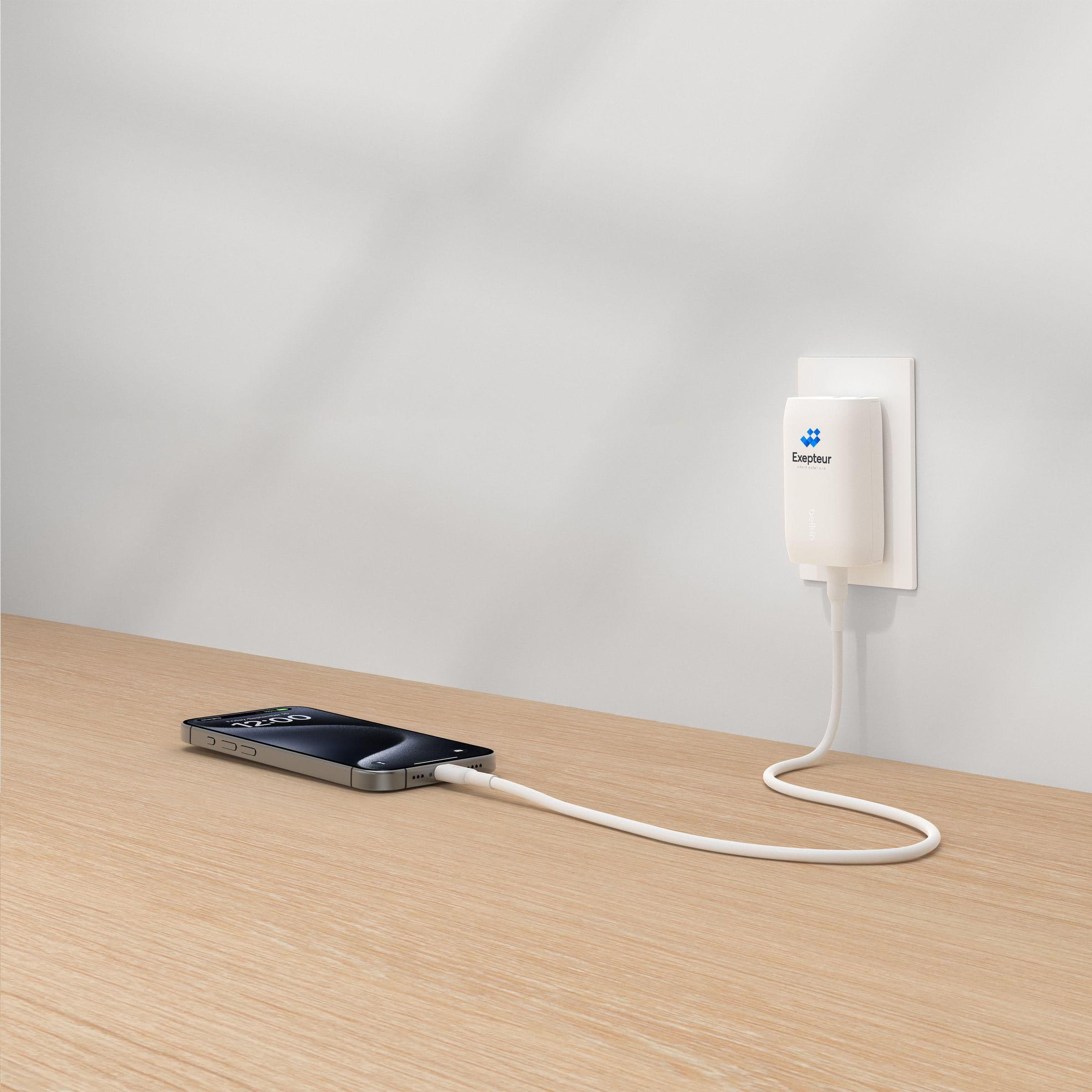 Chargeur mural Belkin BoostCharge 3 ports EU en situation