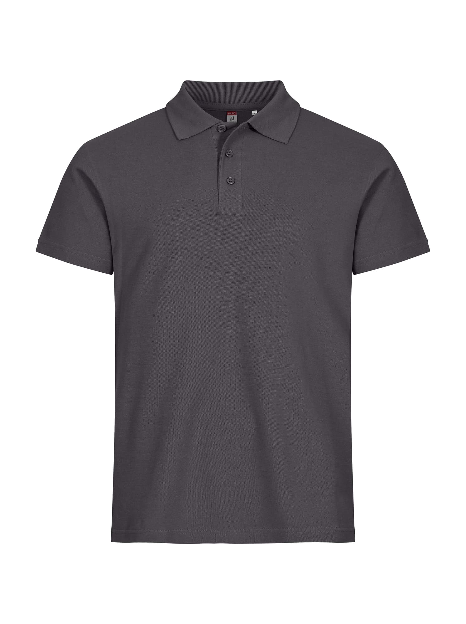 Clique Basic Polo coloris Gris métal