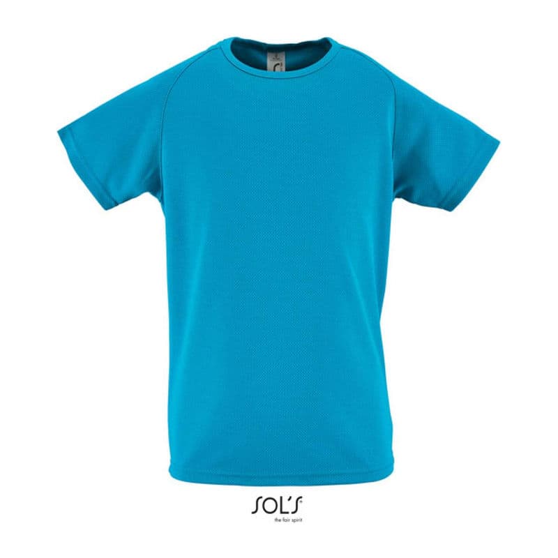 SOL'S SPORTY KIDS - RAGLAN-SLEEVED T-SHIRT coloris Aqua