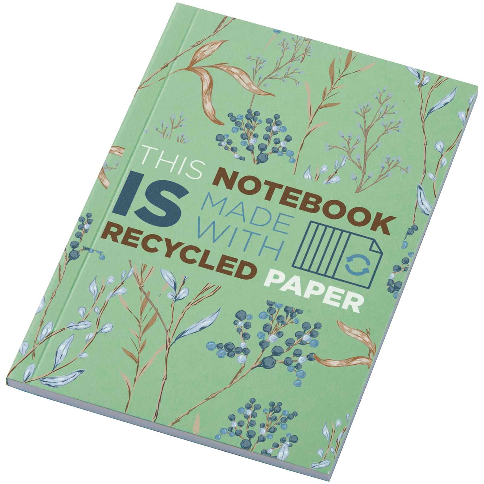 Cahier Novella AustenColours A6 recyclé à couverture souple de 50 feuilles coloris Vert