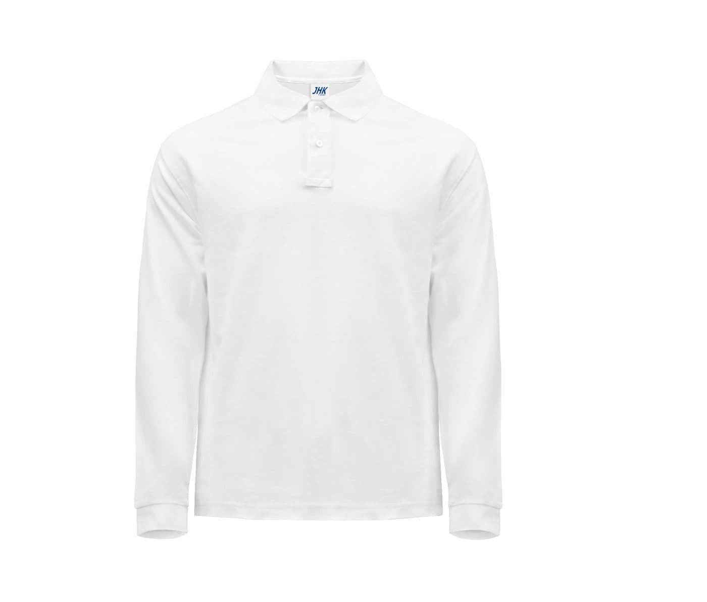 MAN REGULAR LONG SLEEVE POLO coloris Blanc