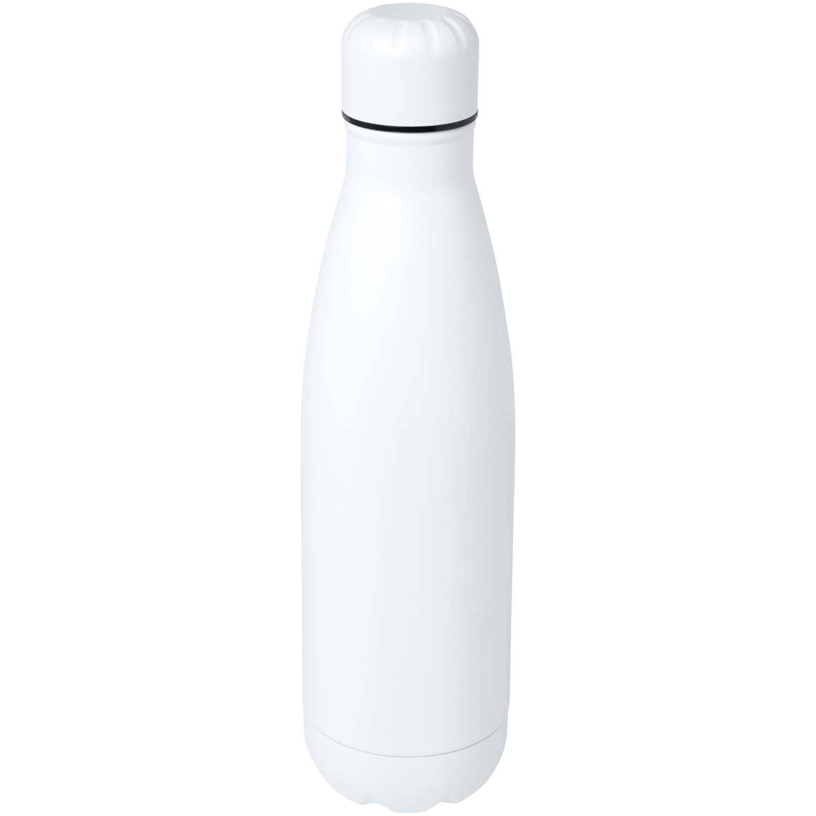 Bouteille d’eau Cove de 750 ml en acier inoxydable recyclé certifié RCS à simple paroi coloris Blanc