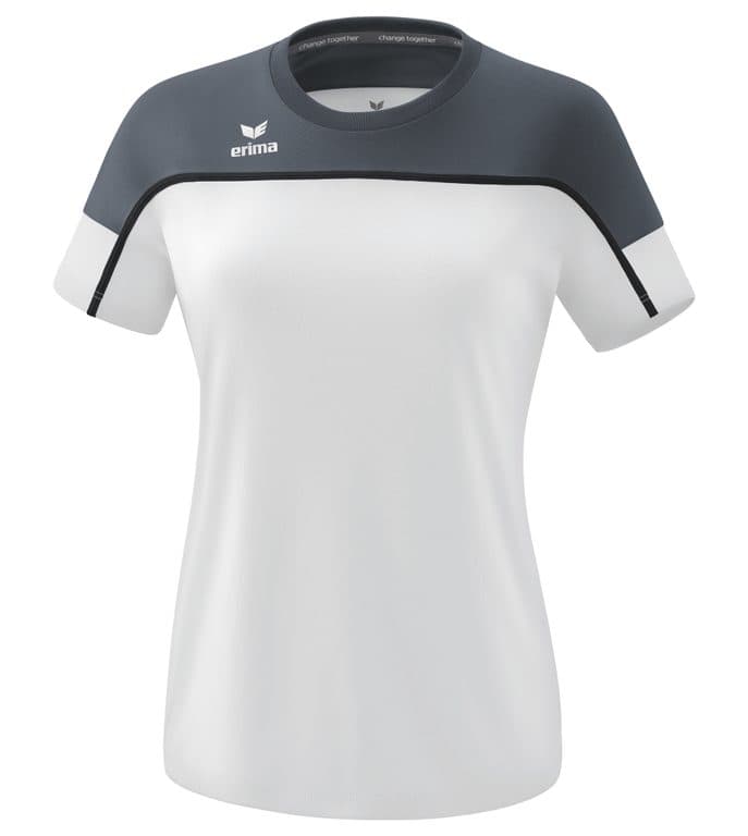 T-shirt CHANGE by erima coloris Blanc / Gris ardoise / Noir