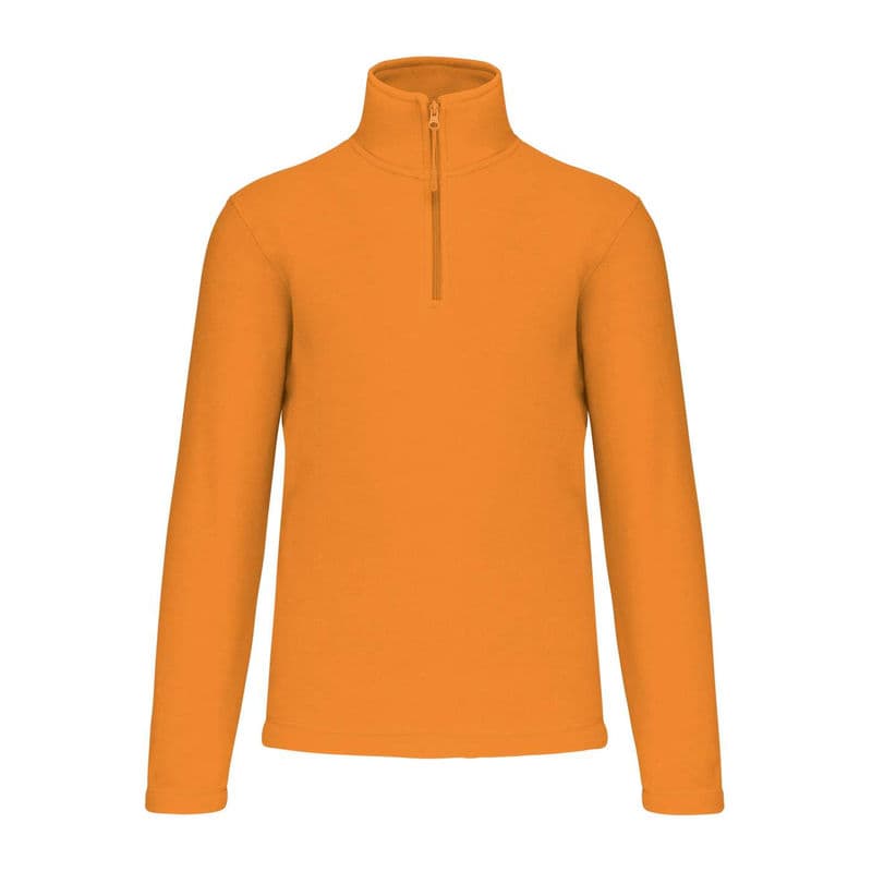 ENZO - ZIP NECK MICROFLEECE JACKET coloris Orange