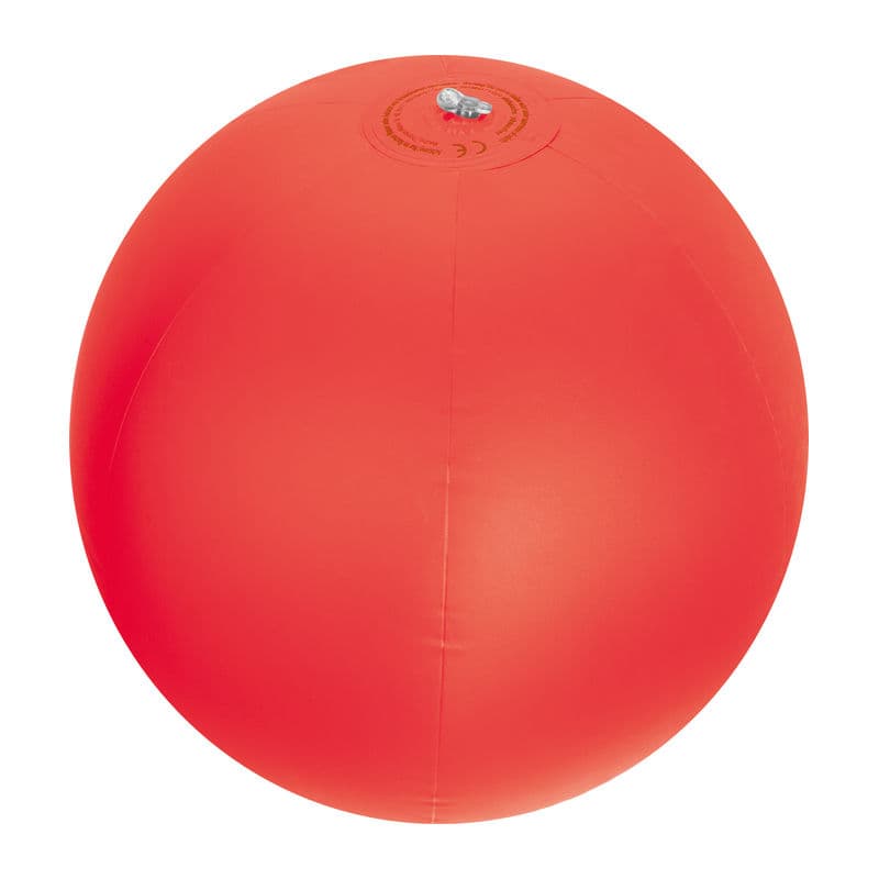 Ballon de plage givré "Orlando" coloris Rouge