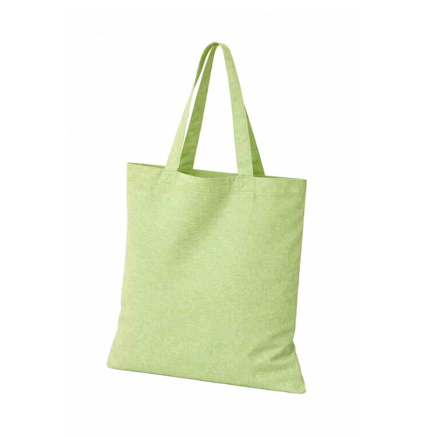 RECYCLED COTTON TOTE BAG coloris Vert citron chiné