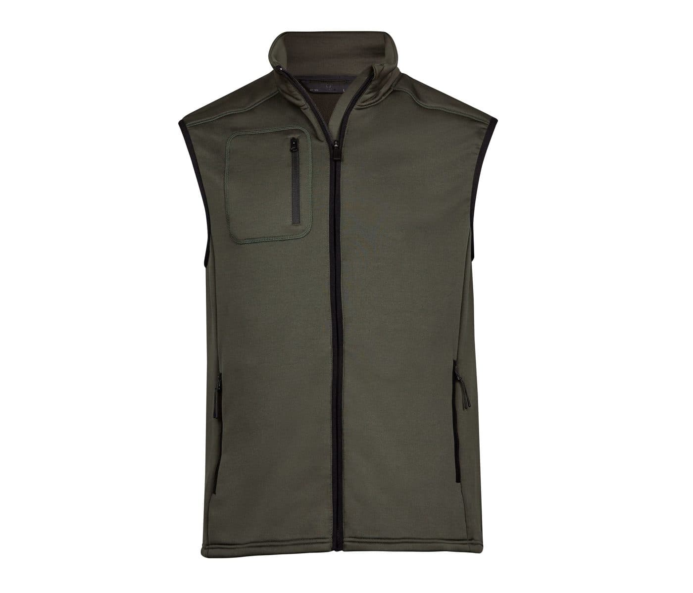 STRETCH FLEECE BODYWARMER coloris Vert profond