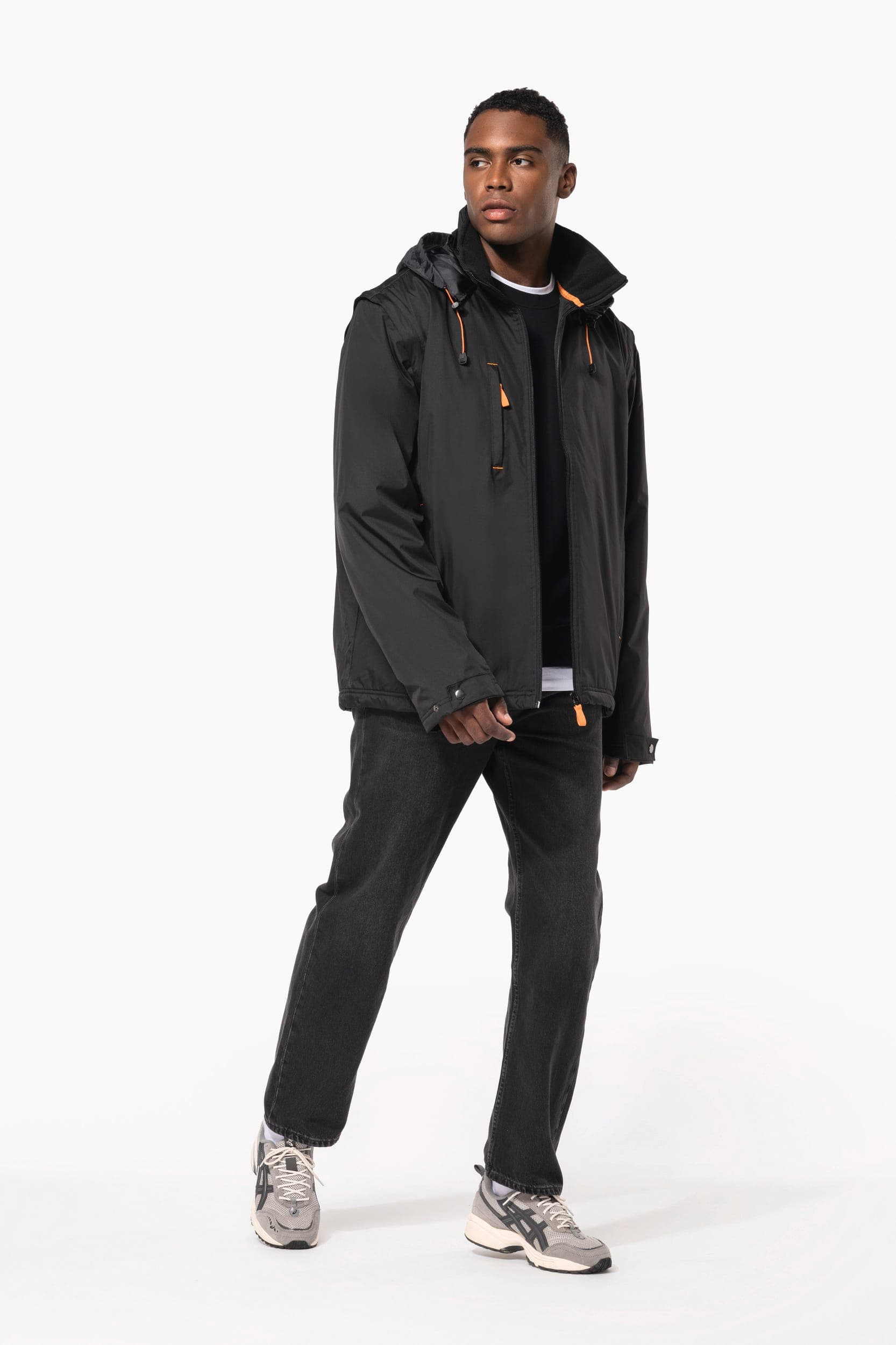 Blouson à manches amovibles homme en situation