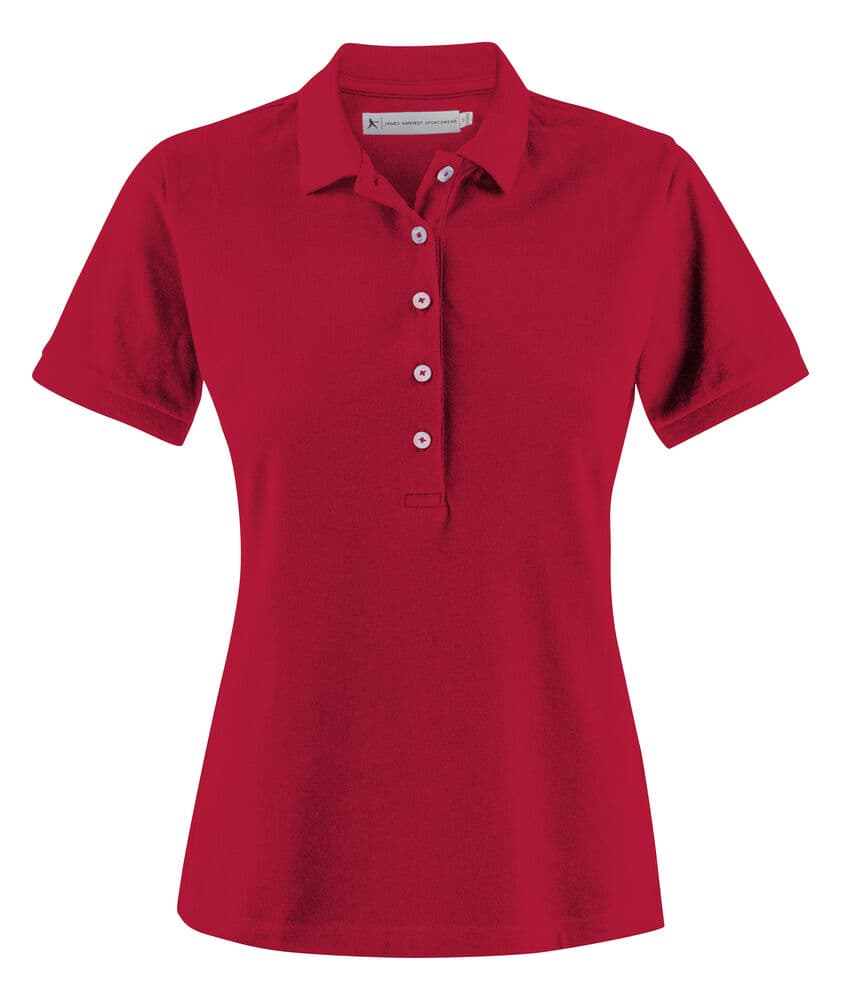 Polo Piqué Sunset Femme coloris Rouge
