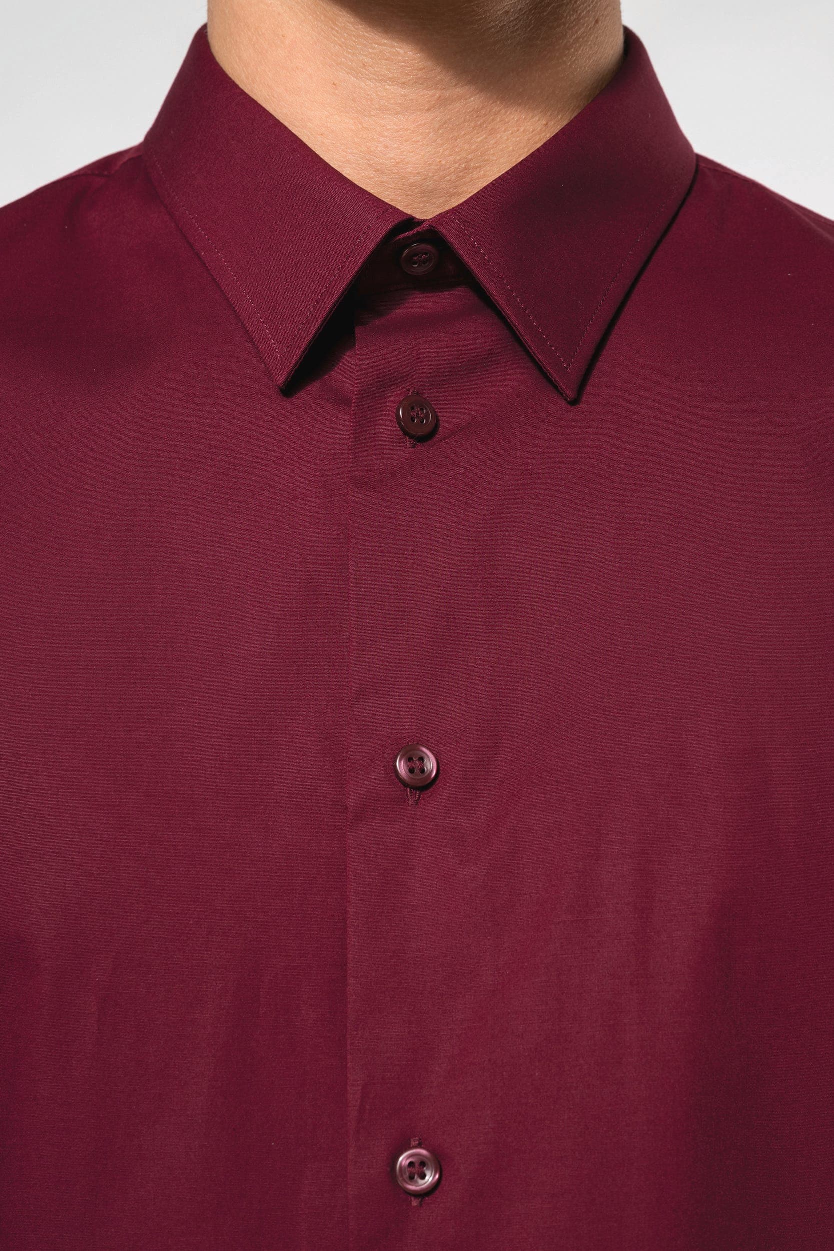 Chemise coton / élasthanne manches courtes en situation