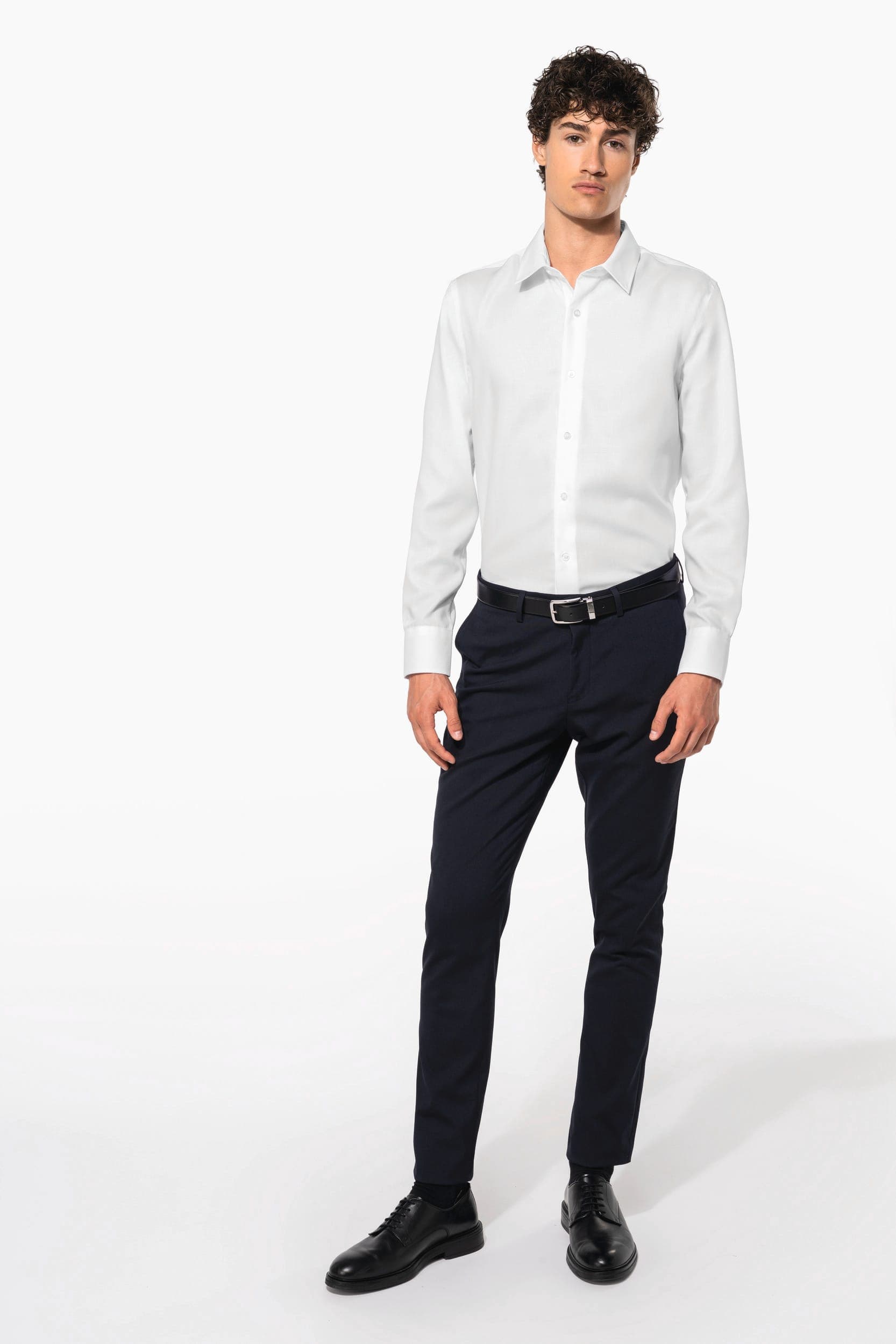 Chemise manches longues sans repassage en situation