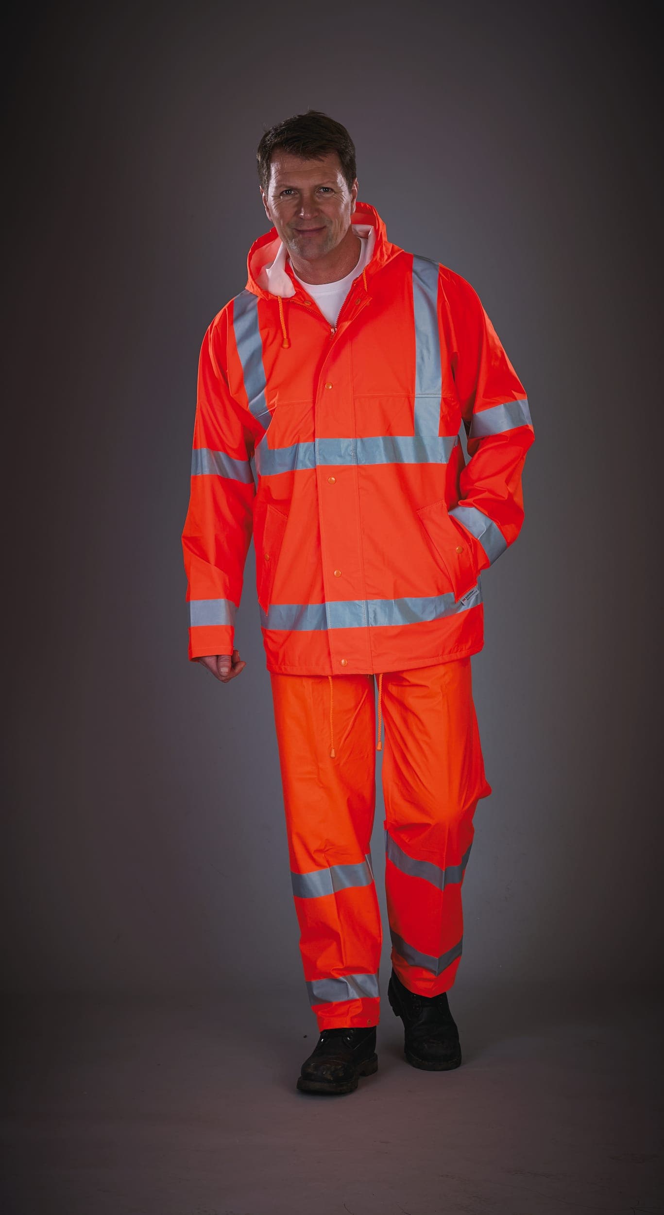 Pantalon de pluie respirant Hi-Vis Soft Flex en situation