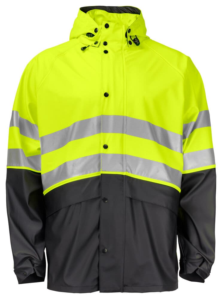 6431 IMPERMÉABLE SIGNALISATION EN ISO 20471 CLASSE 3 coloris Jaune / Noir