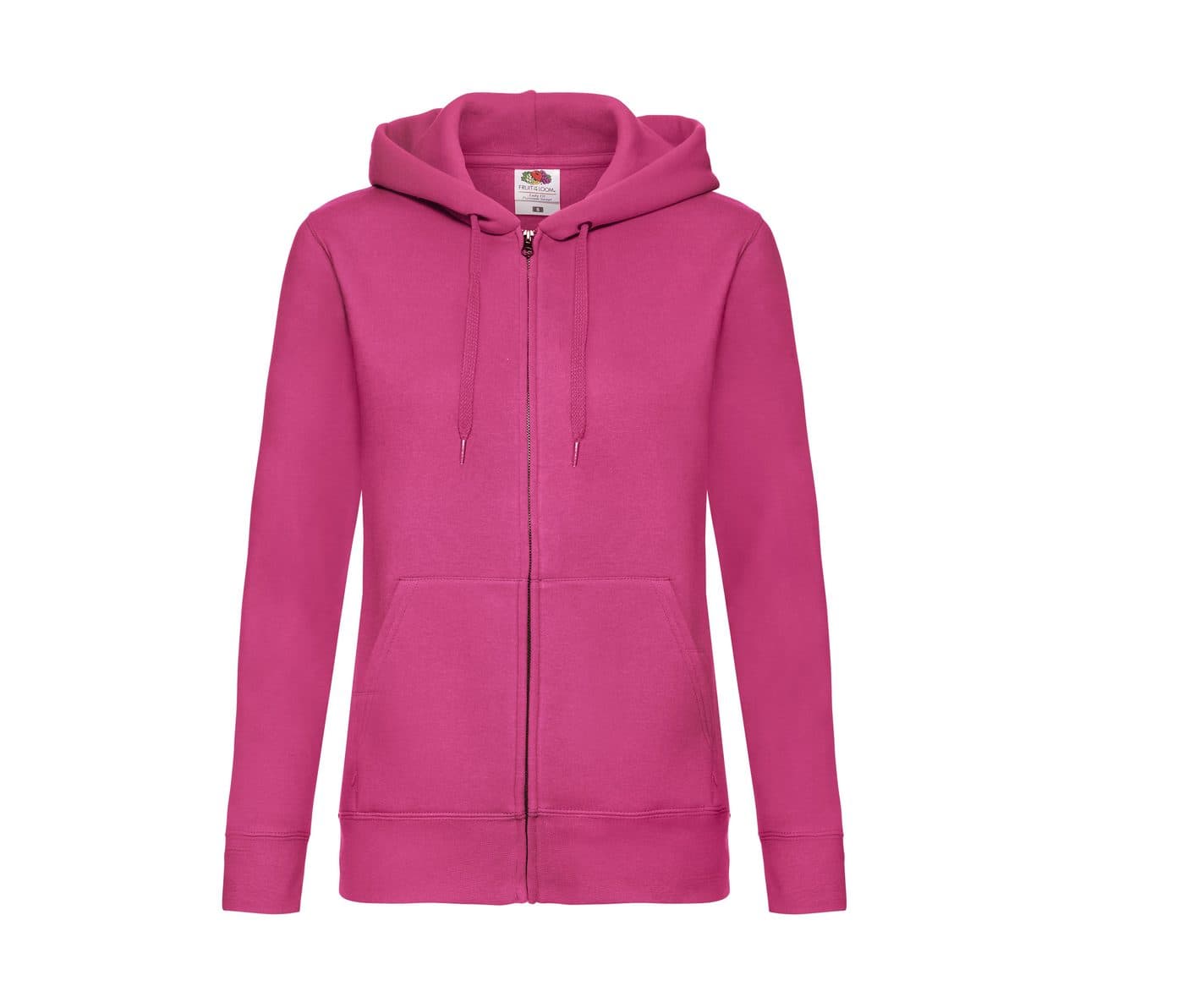 LADIES PREMIUM HOODED SWEAT JACKET coloris Fuchsia
