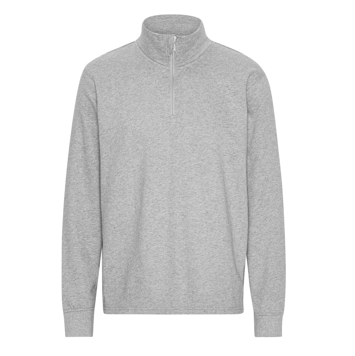 UNISEX QUARTER ZIP SWEATSHIRT coloris Gris sport