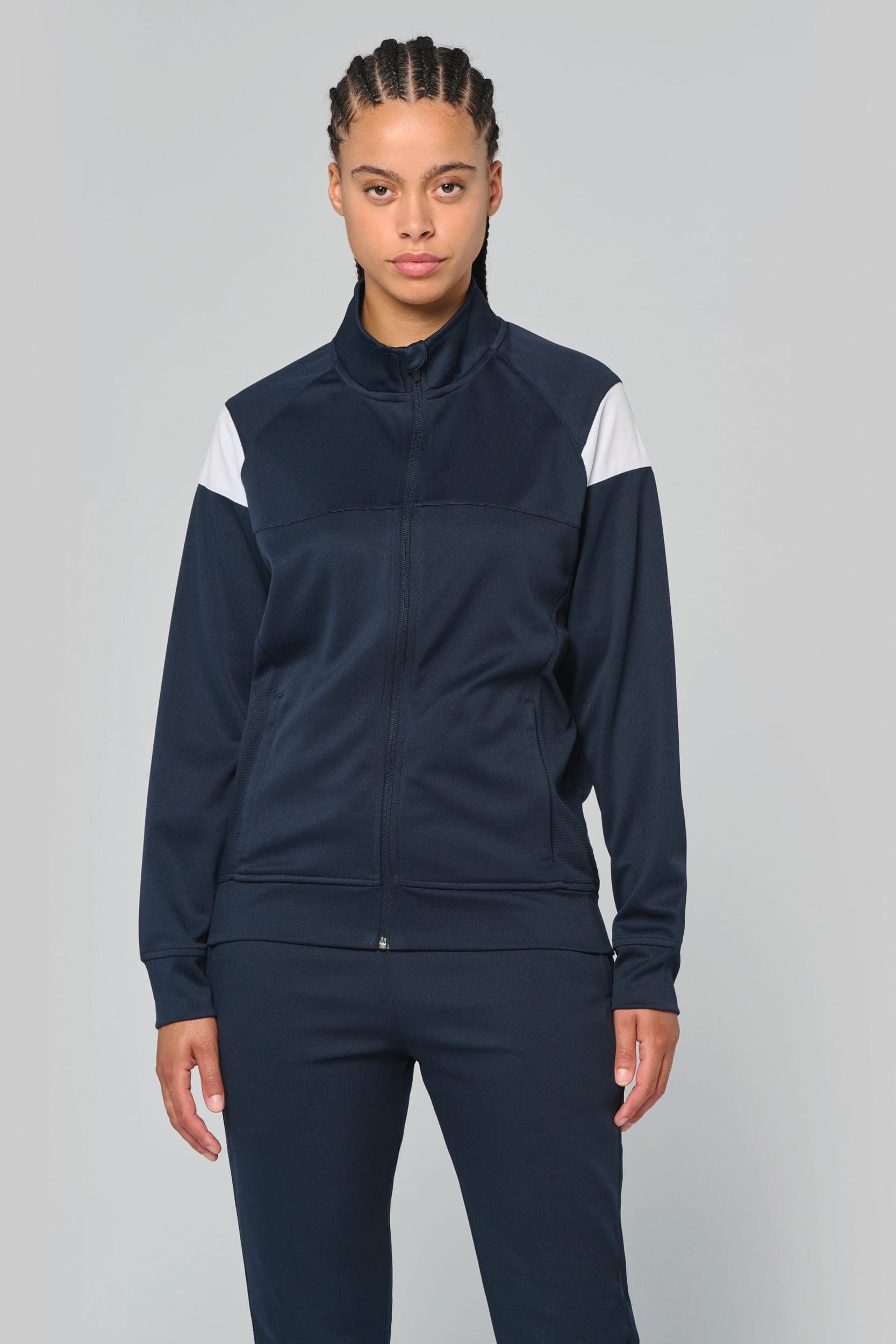 Veste de survêtement zippée unisexe en situation