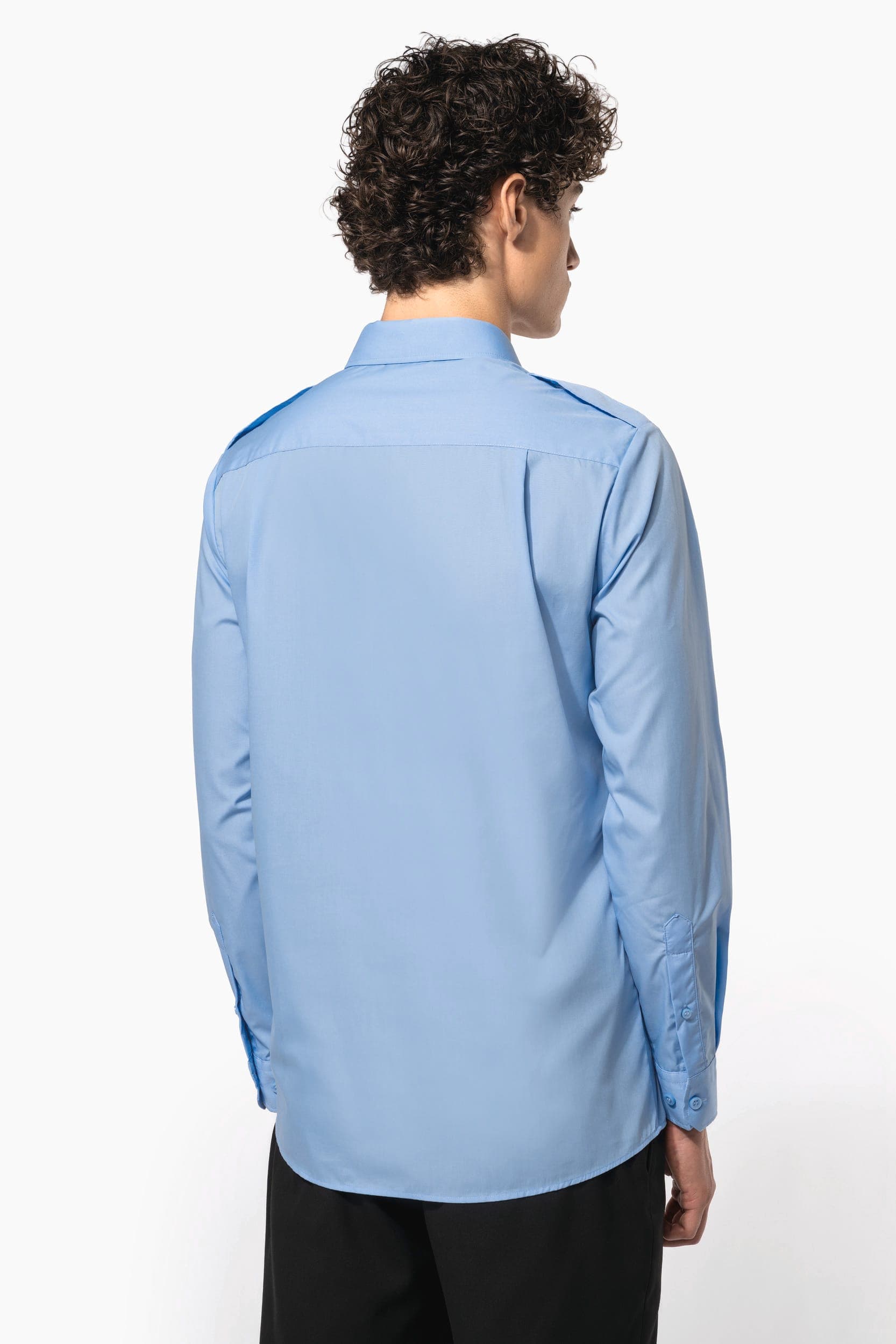 Chemise pilote manches longues homme en situation