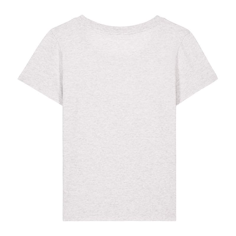 The iconic mid-light women’s fitted t-shirt coloris Gris chiné froid